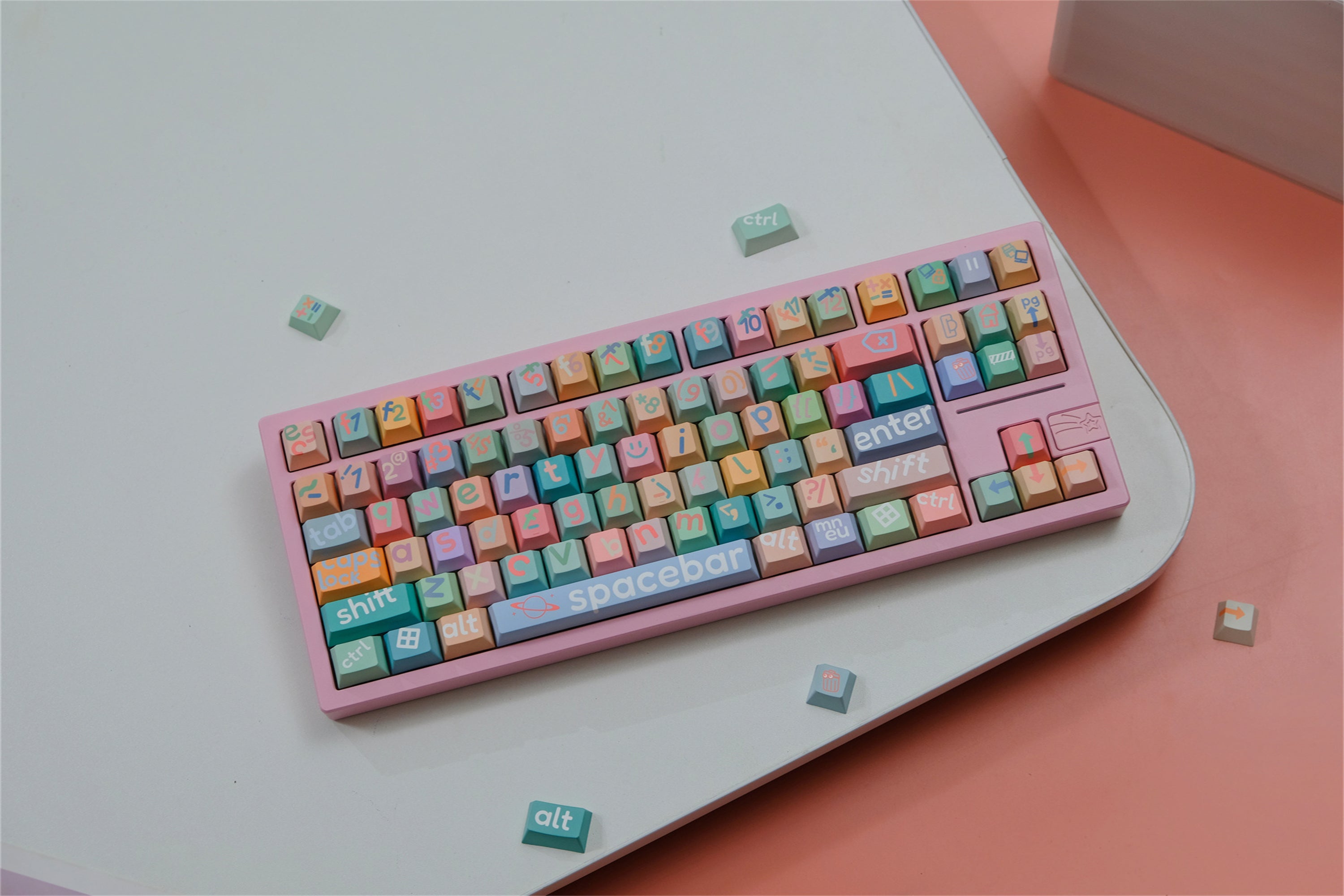 Big Legend Pastel Keycaps - Diykeycap