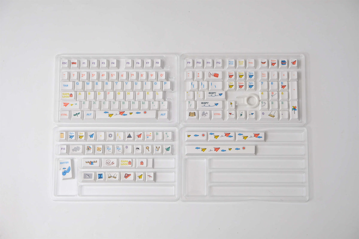 Paper Airplane PBT Keycaps - Diykeycap