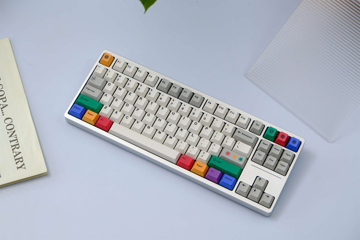 White Spectrum PBT Keycaps - Diykeycap
