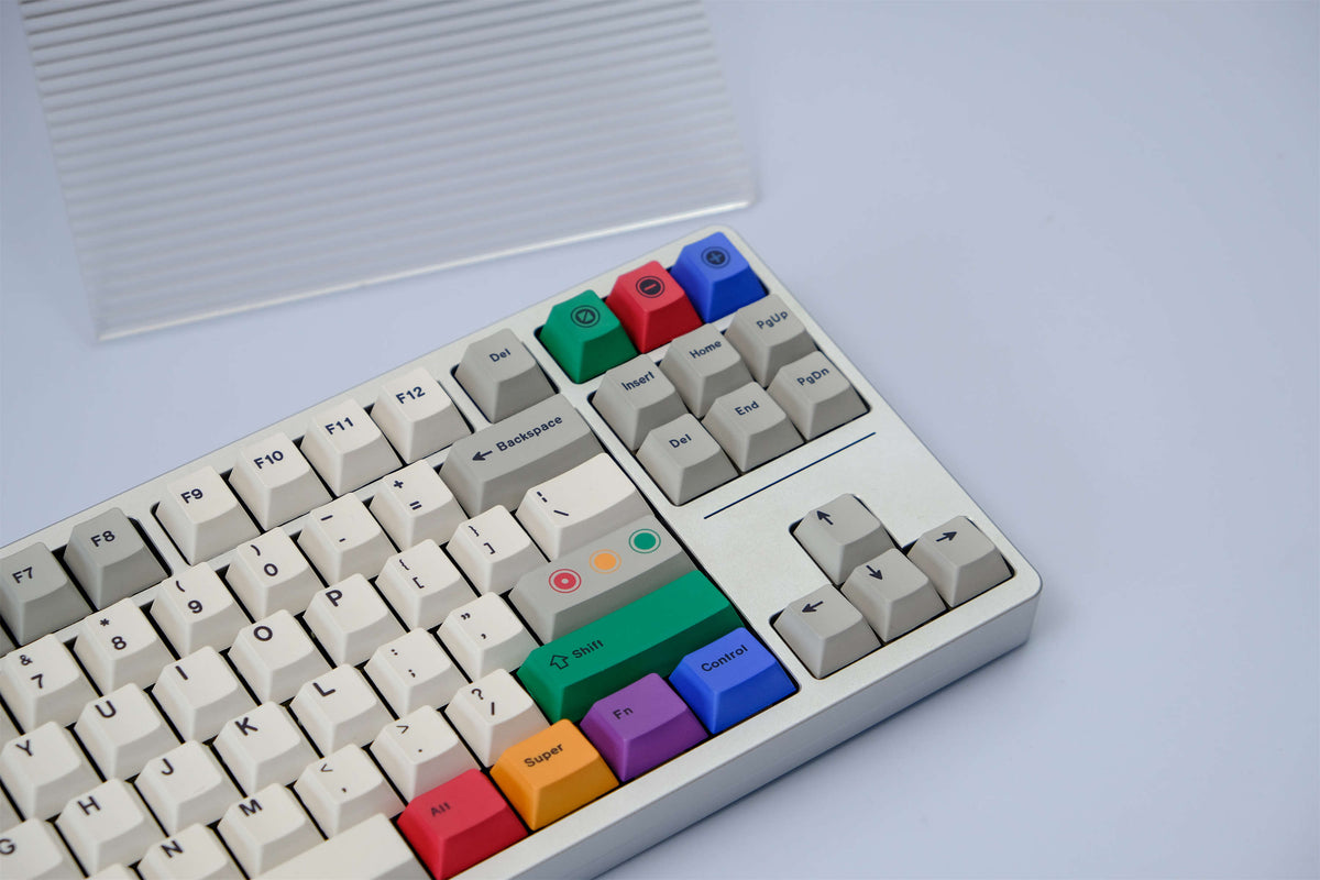 White Spectrum PBT Keycaps - Diykeycap