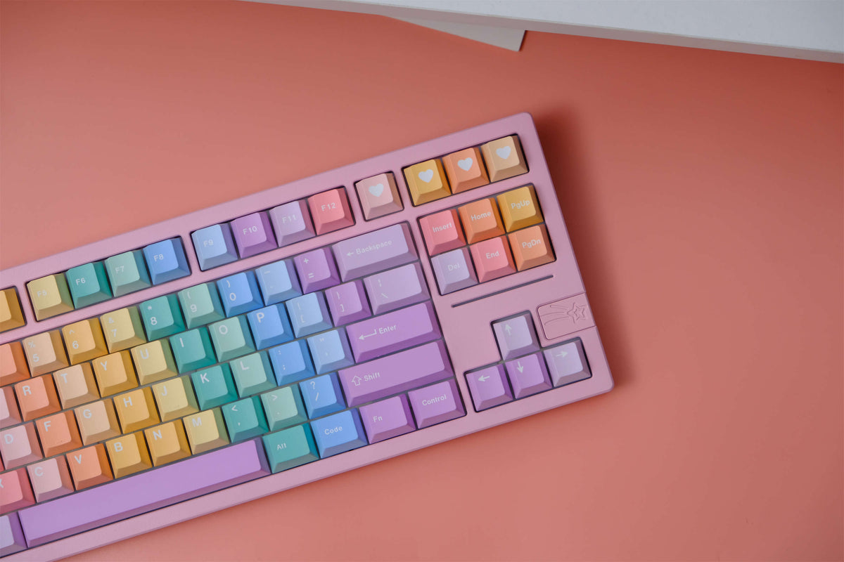 Pastel Gummy PBT Keycaps - Diykeycap