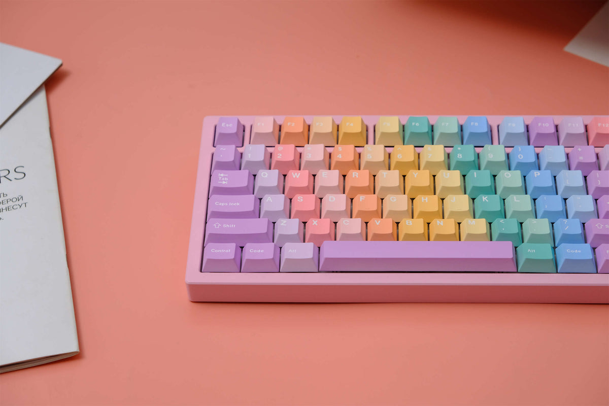 Pastel Gummy PBT Keycaps - Diykeycap