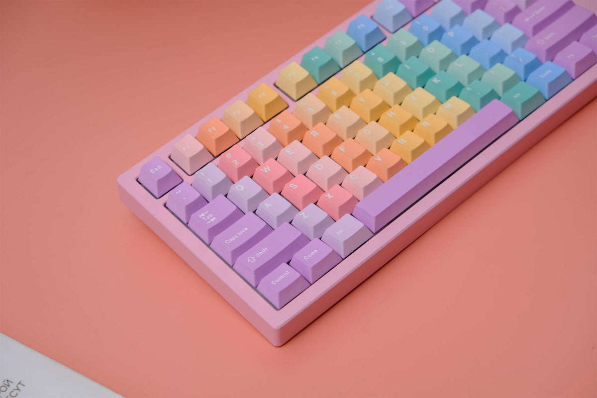 Pastel Gummy PBT Keycaps - Diykeycap