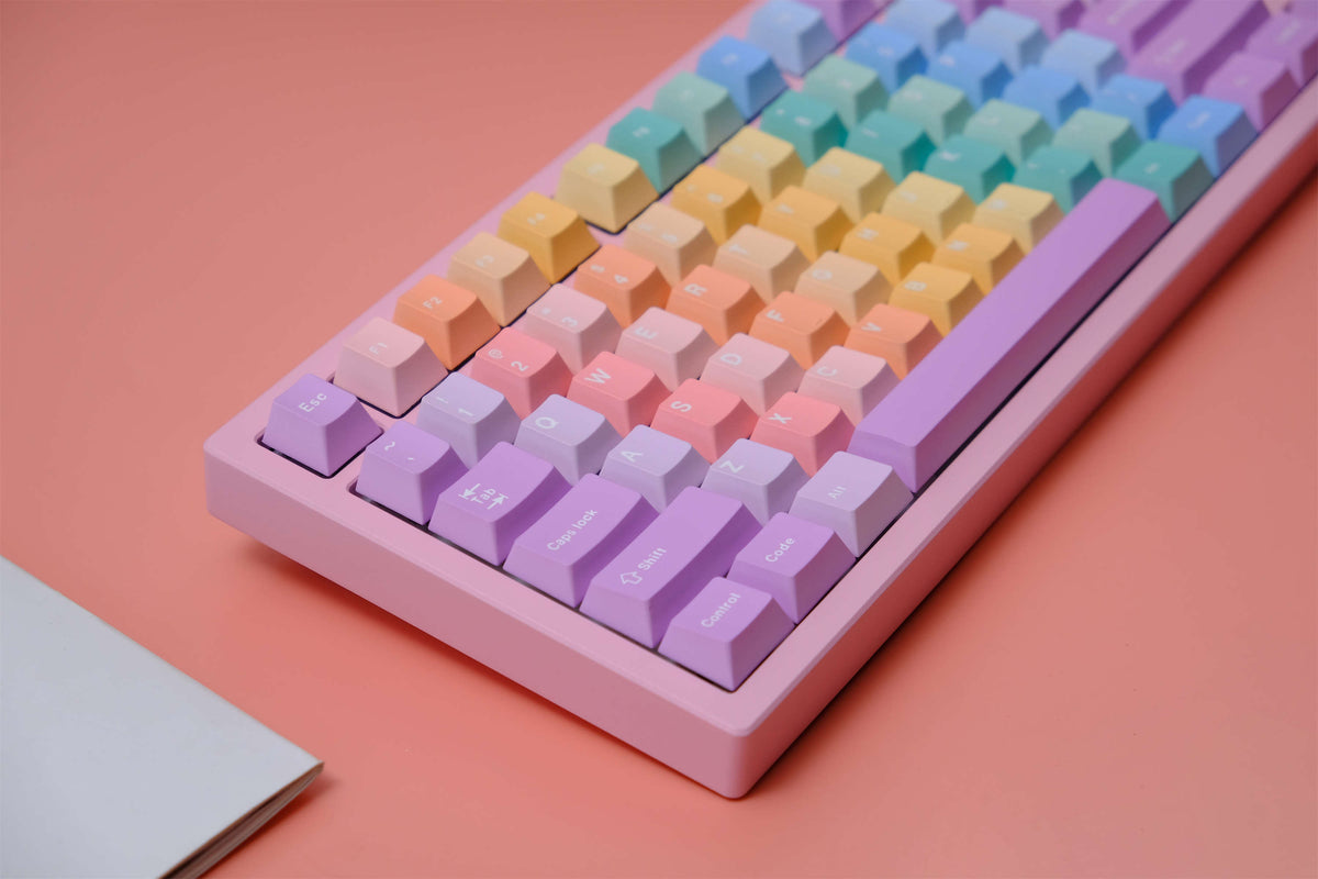 Pastel Gummy PBT Keycaps - Diykeycap