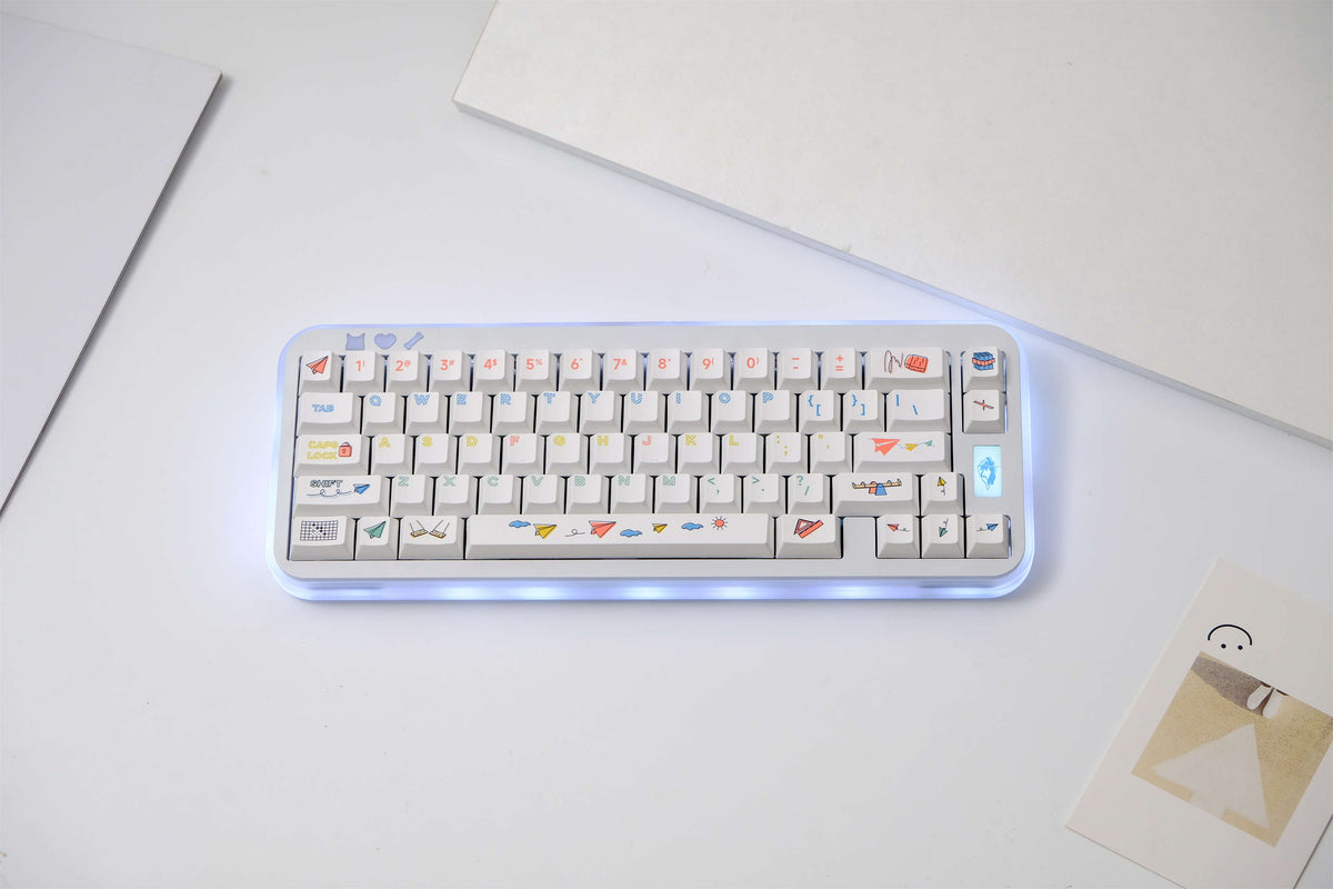 Paper Airplane PBT Keycaps - Diykeycap