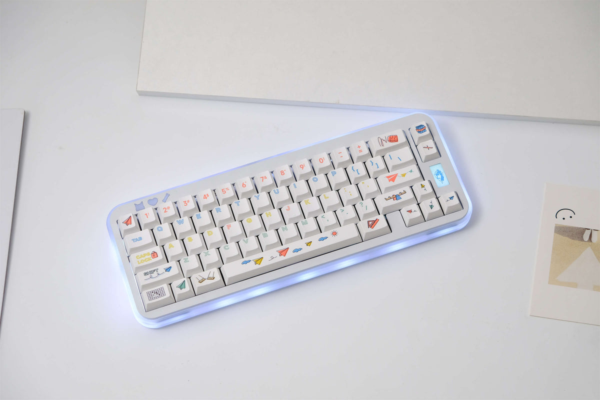 Paper Airplane PBT Keycaps - Diykeycap