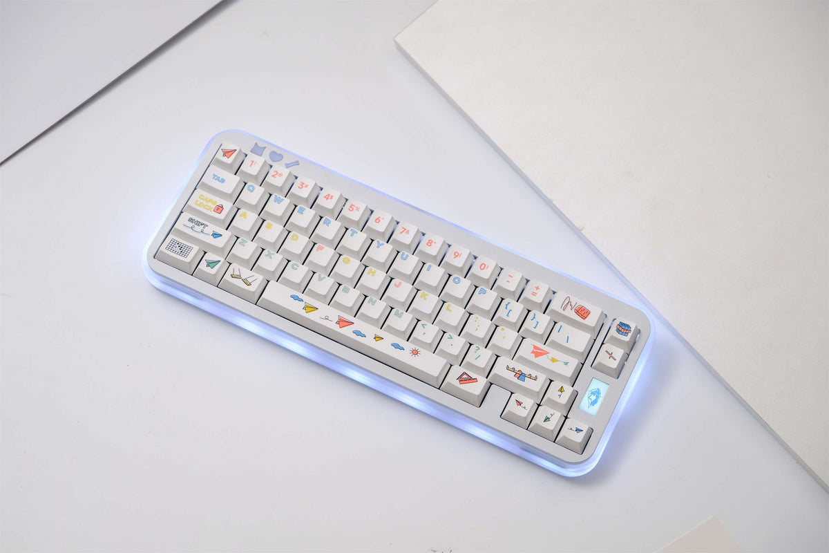Paper Airplane PBT Keycaps - Diykeycap