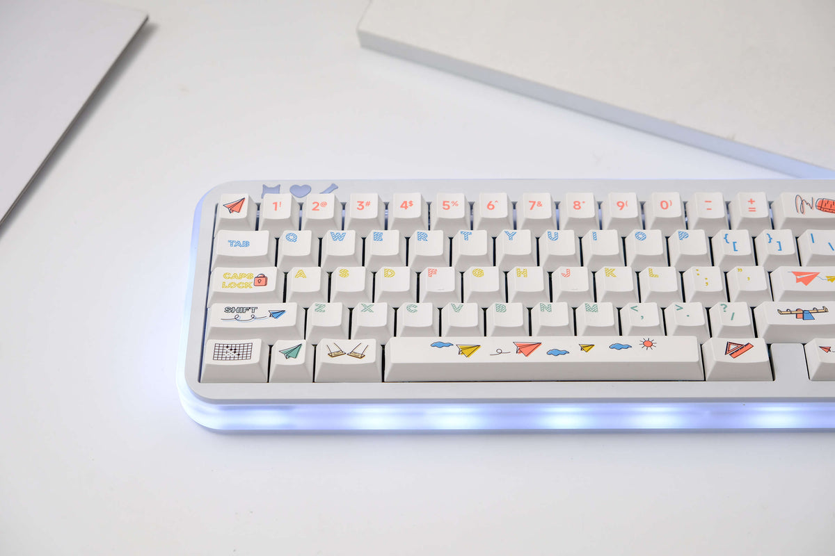 Paper Airplane PBT Keycaps - Diykeycap