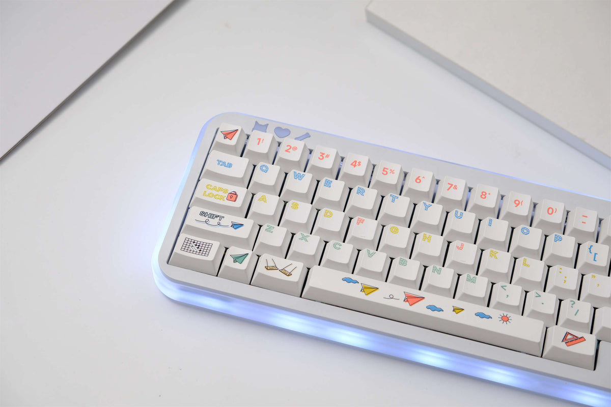 Paper Airplane PBT Keycaps - Diykeycap