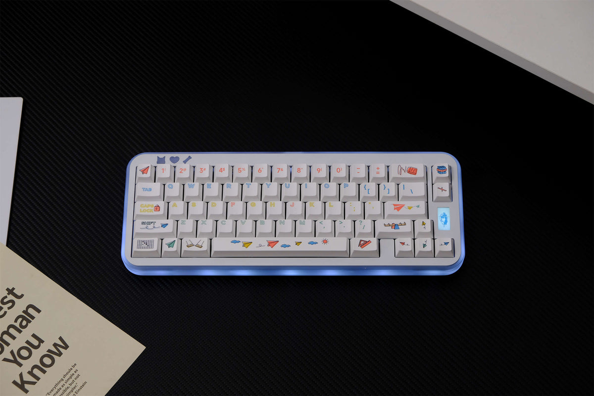 Paper Airplane PBT Keycaps - Diykeycap