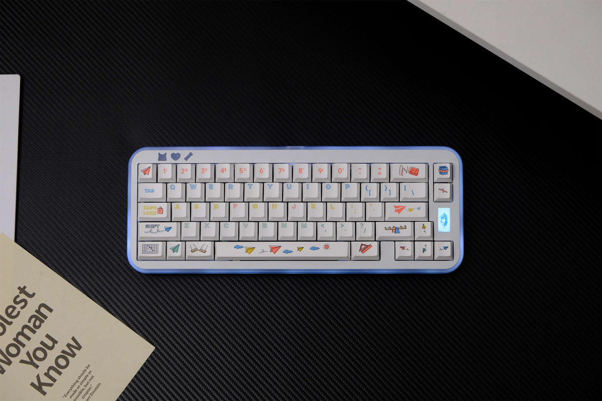 Paper Airplane PBT Keycaps - Diykeycap