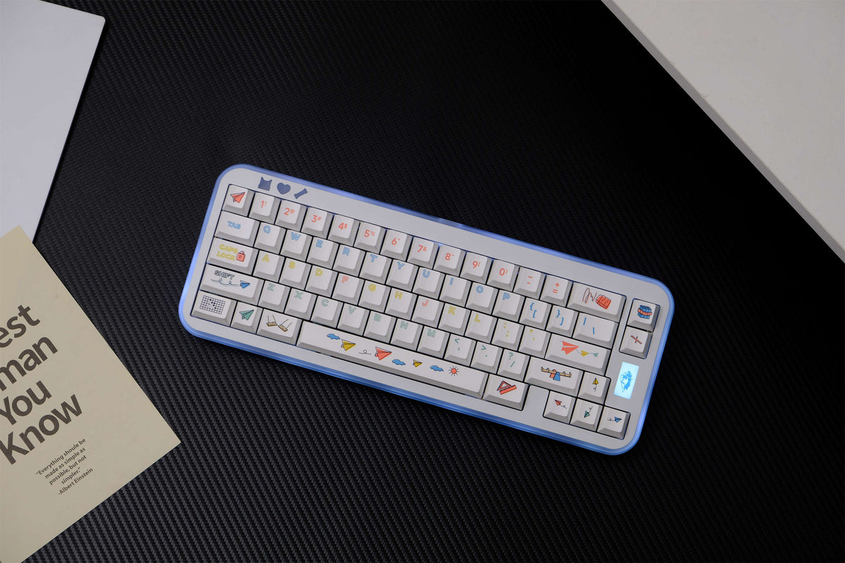Paper Airplane PBT Keycaps - Diykeycap