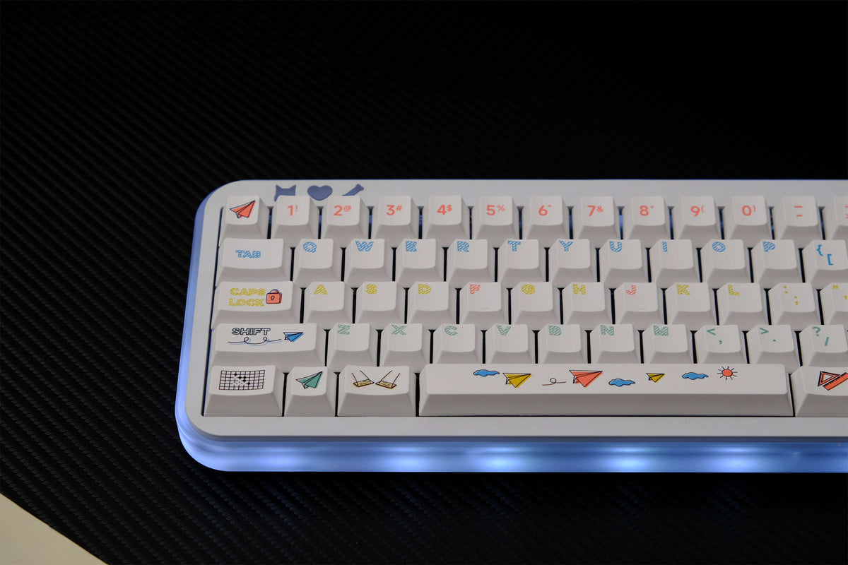Paper Airplane PBT Keycaps - Diykeycap