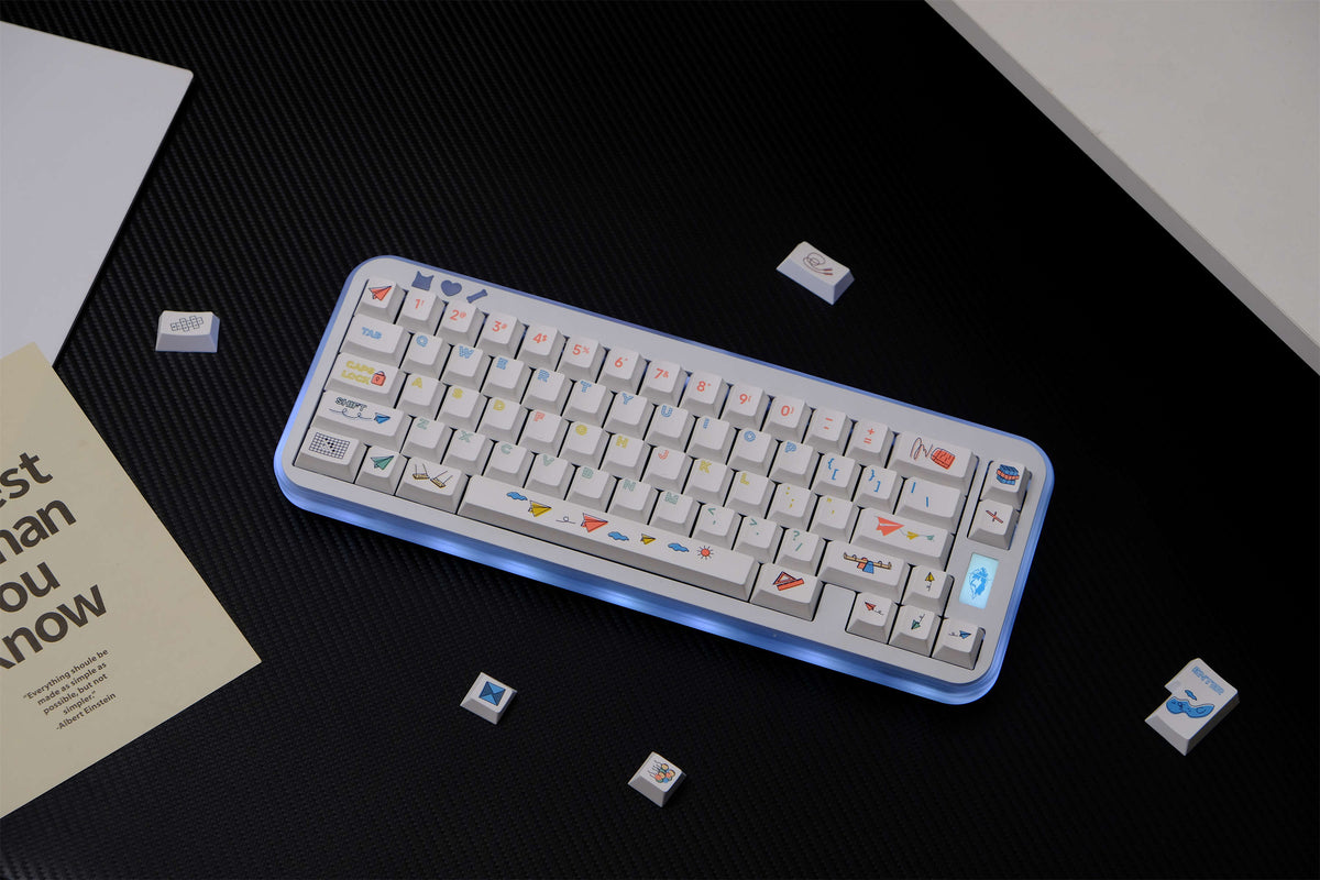 Paper Airplane PBT Keycaps - Diykeycap