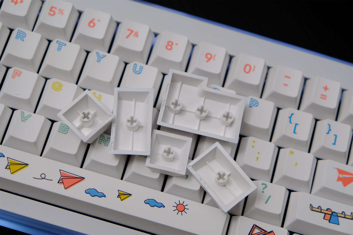 Paper Airplane PBT Keycaps - Diykeycap