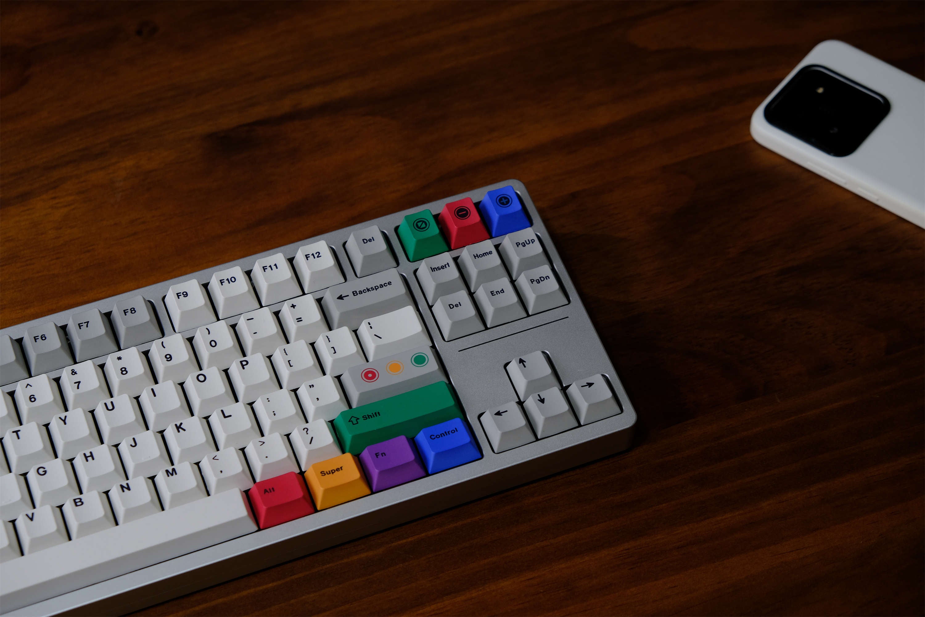 White Spectrum PBT Keycaps