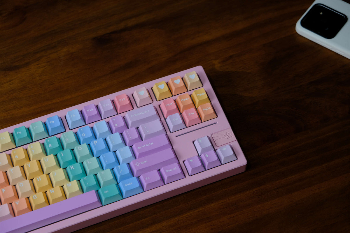 Pastel Gummy PBT Keycaps - Diykeycap