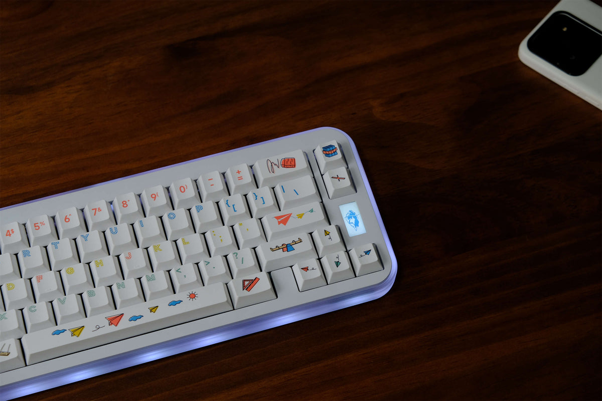 Paper Airplane PBT Keycaps - Diykeycap