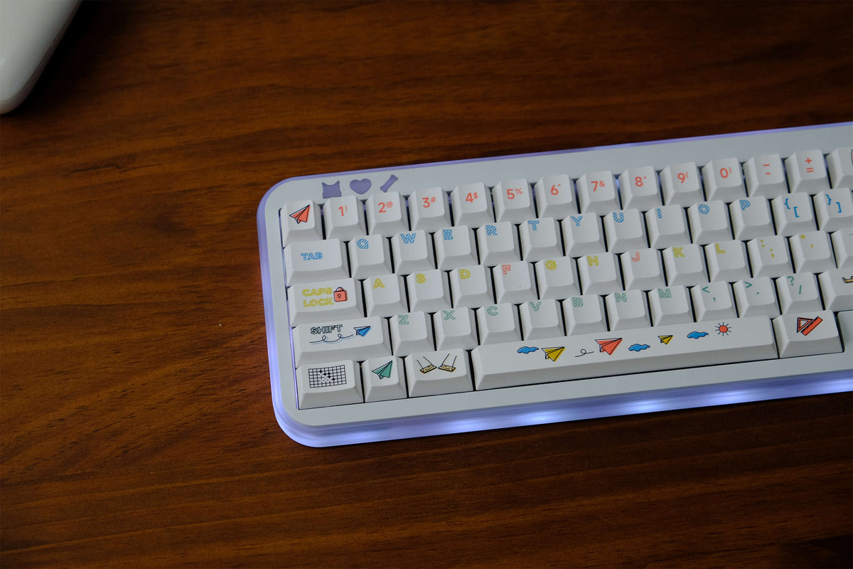 Paper Airplane PBT Keycaps - Diykeycap