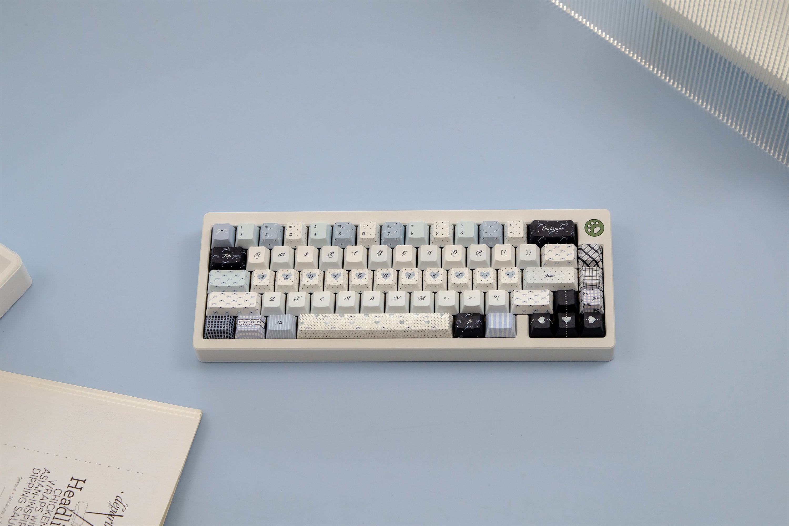 Blue Polka Dot Keycaps - Diykeycap