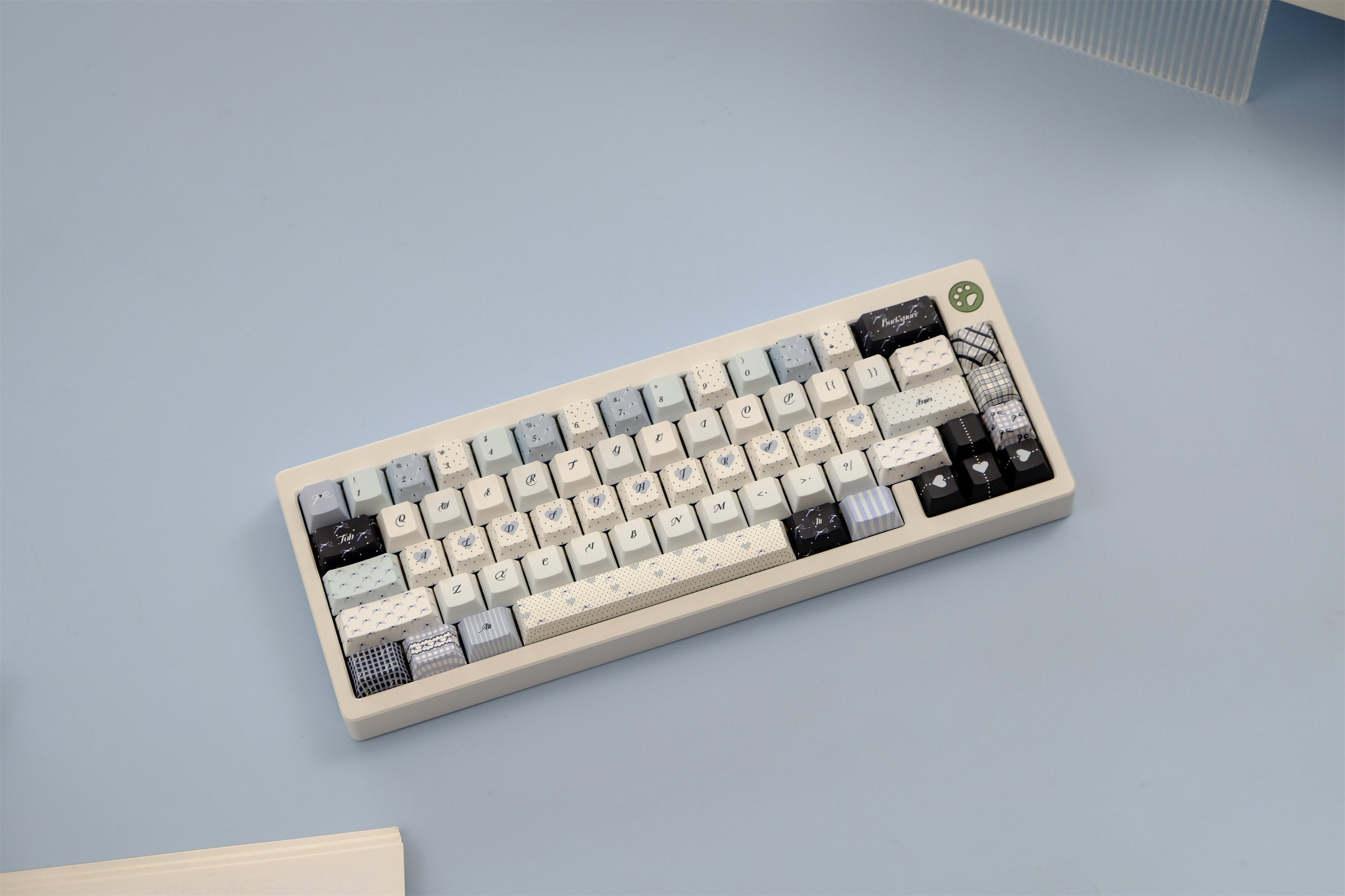 Blue Polka Dot Keycaps - Diykeycap