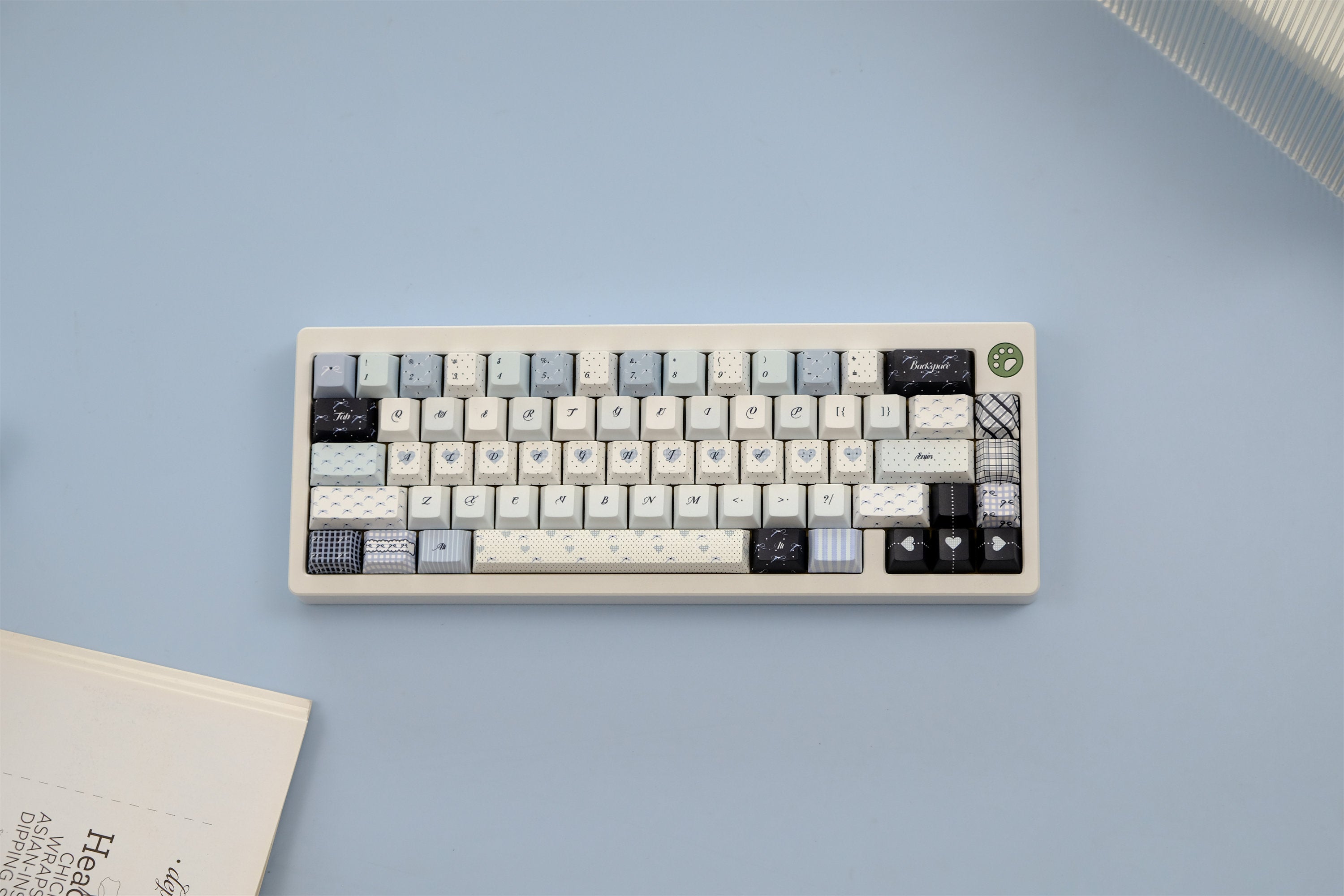 Blue Polka Dot Keycaps - Diykeycap