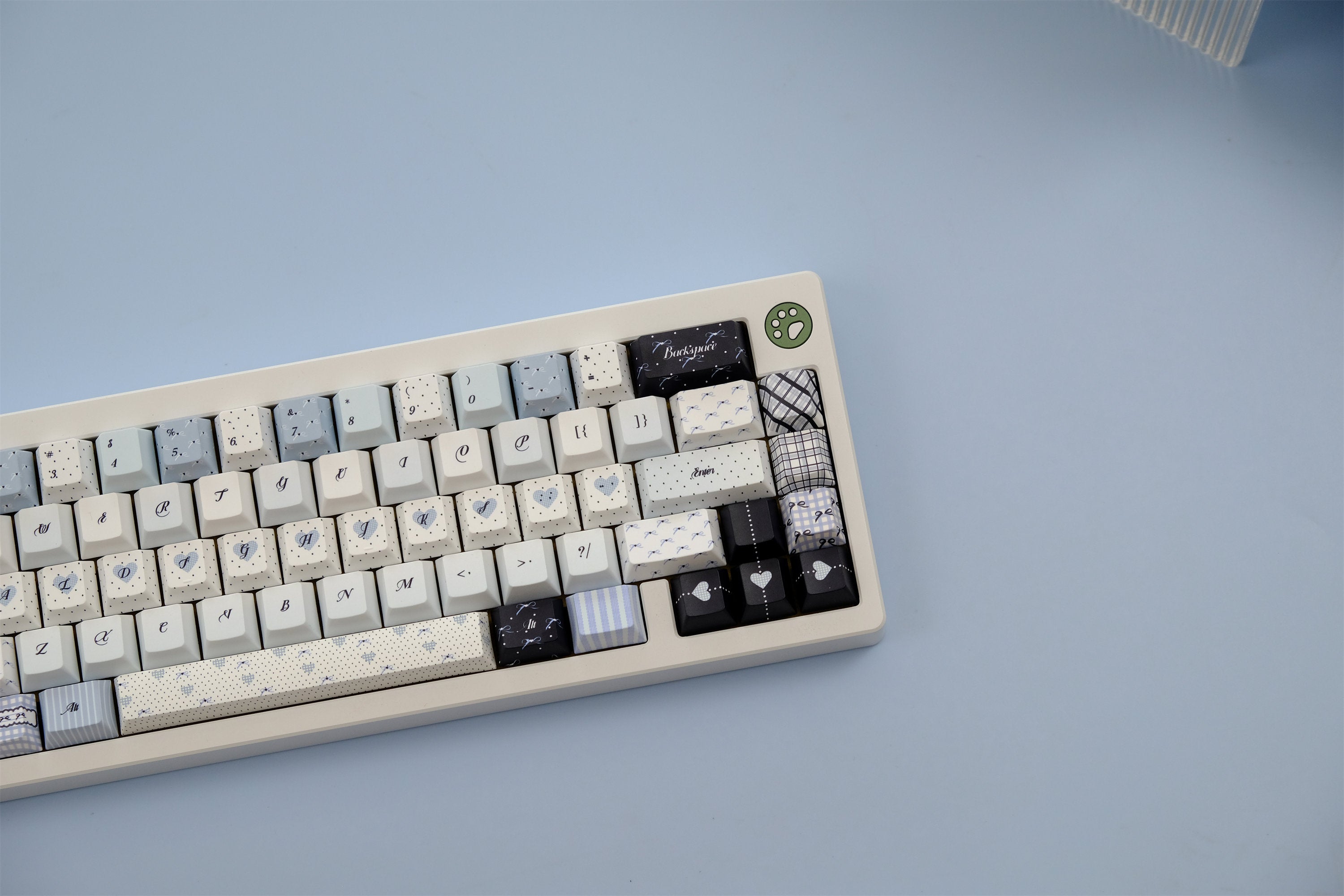 Blue Polka Dot Keycaps - Diykeycap