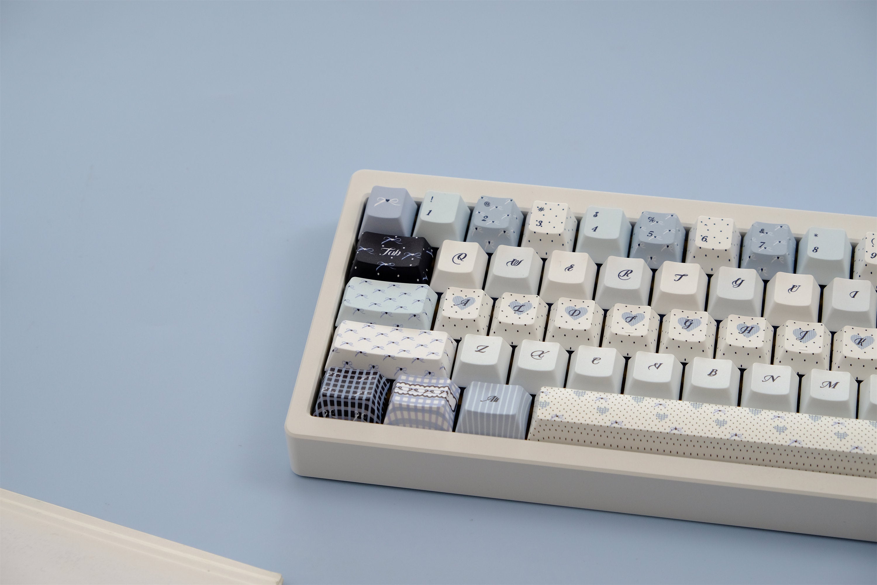 Blue Polka Dot Keycaps - Diykeycap