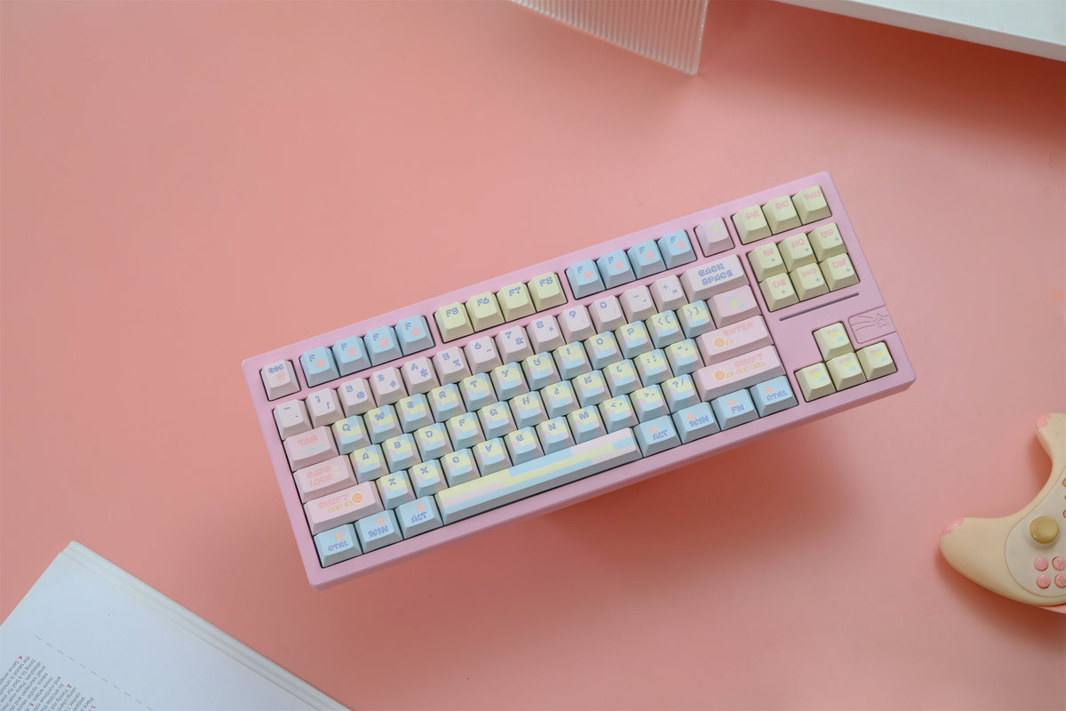 Patchwork Milk Candy Keycaps - Diykeycap