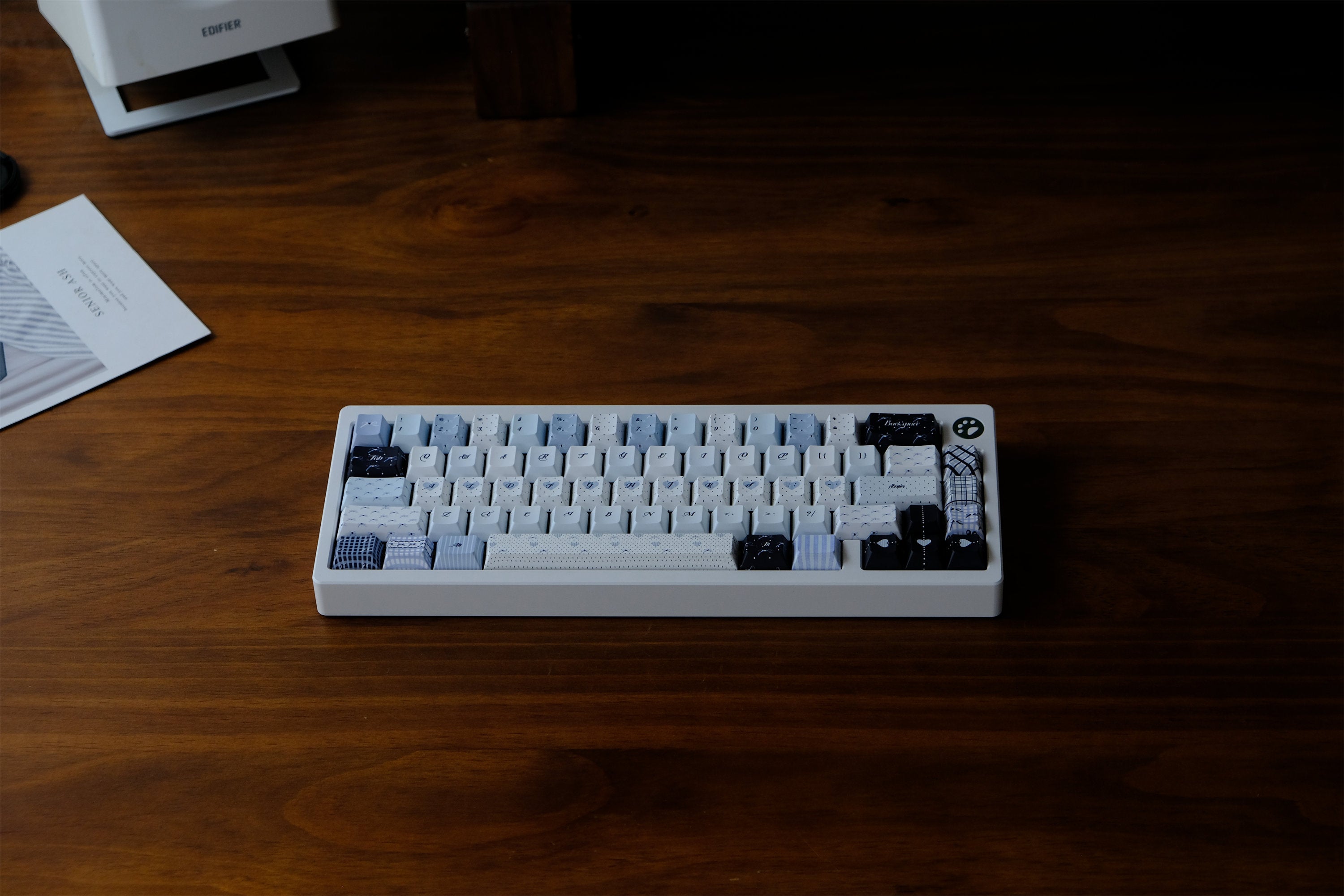 Blue Polka Dot Keycaps - Diykeycap