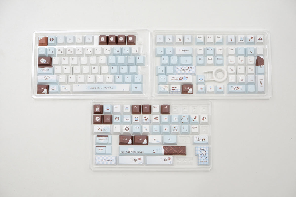 Sea Salt Chocolate Keycaps - Diykeycap