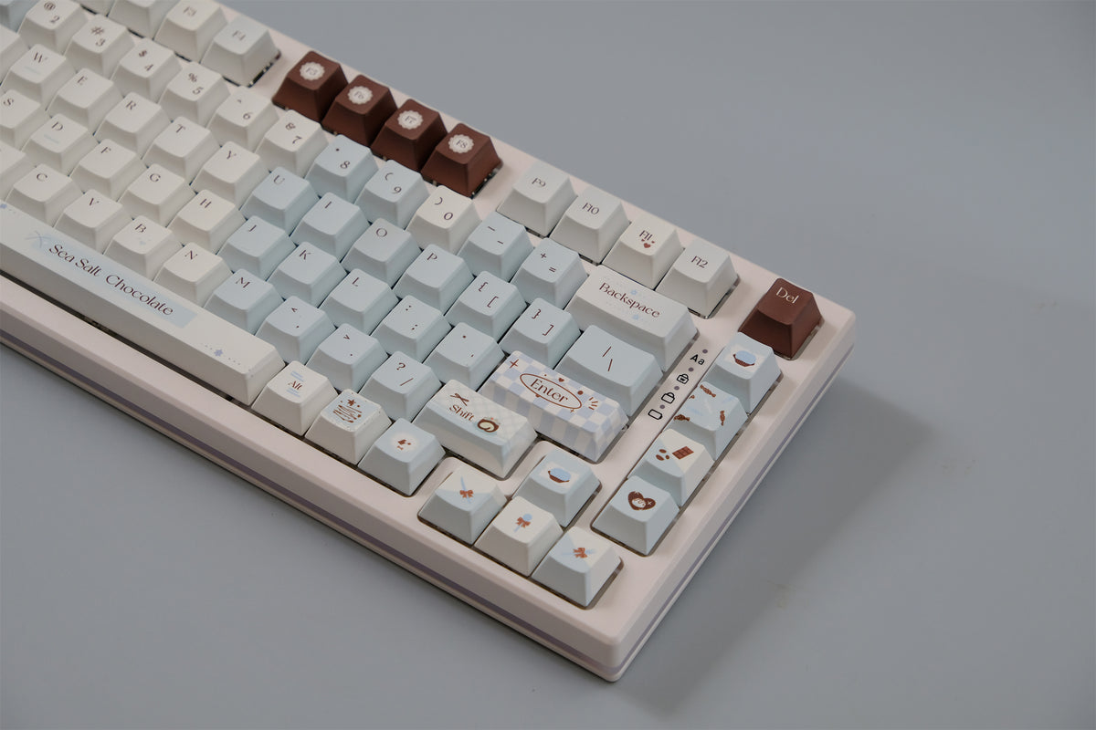 Sea Salt Chocolate Keycaps - Diykeycap