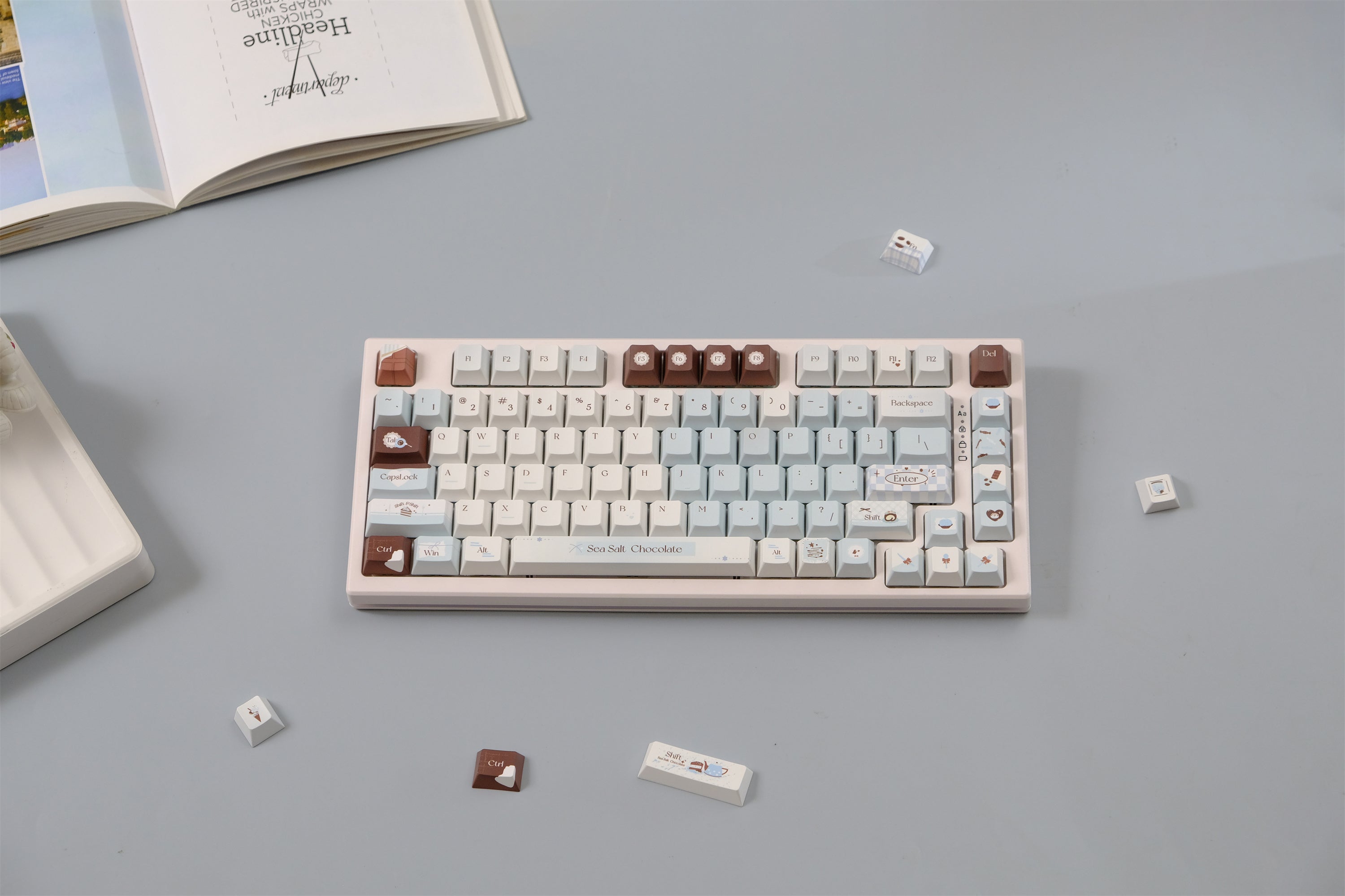 Sea Salt Chocolate Keycaps - Diykeycap