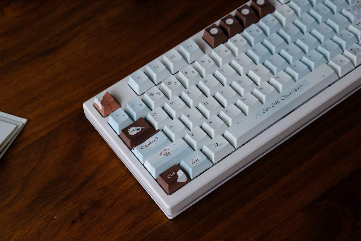 Sea Salt Chocolate Keycaps - Diykeycap