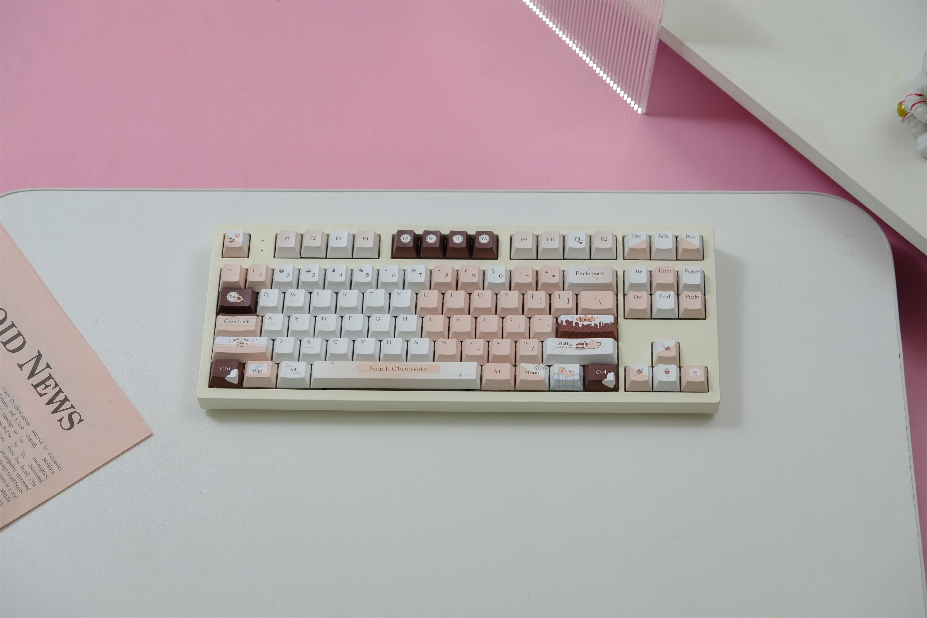 Peach Chocolate Keycaps - Diykeycap