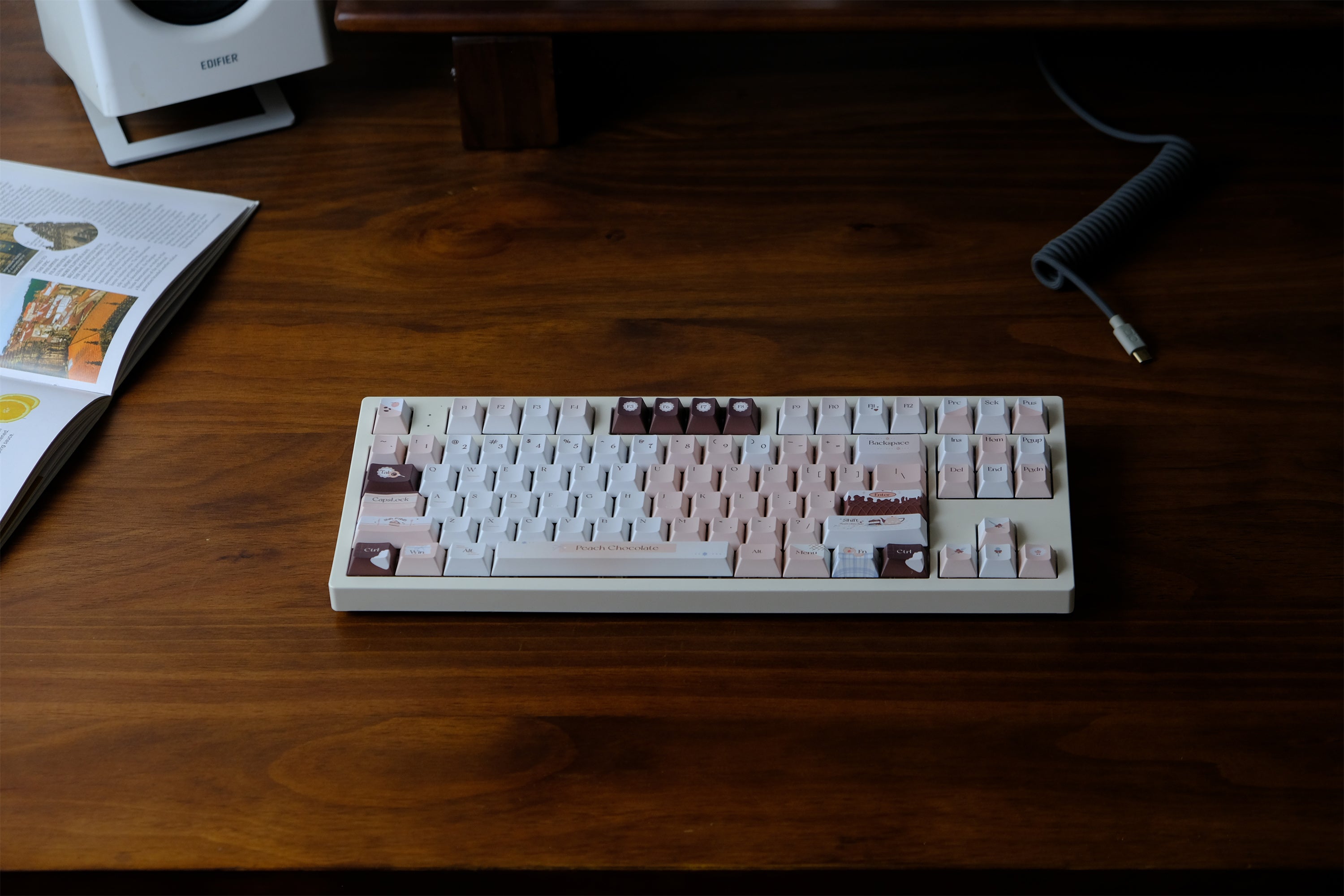 Peach Chocolate Keycaps - Diykeycap