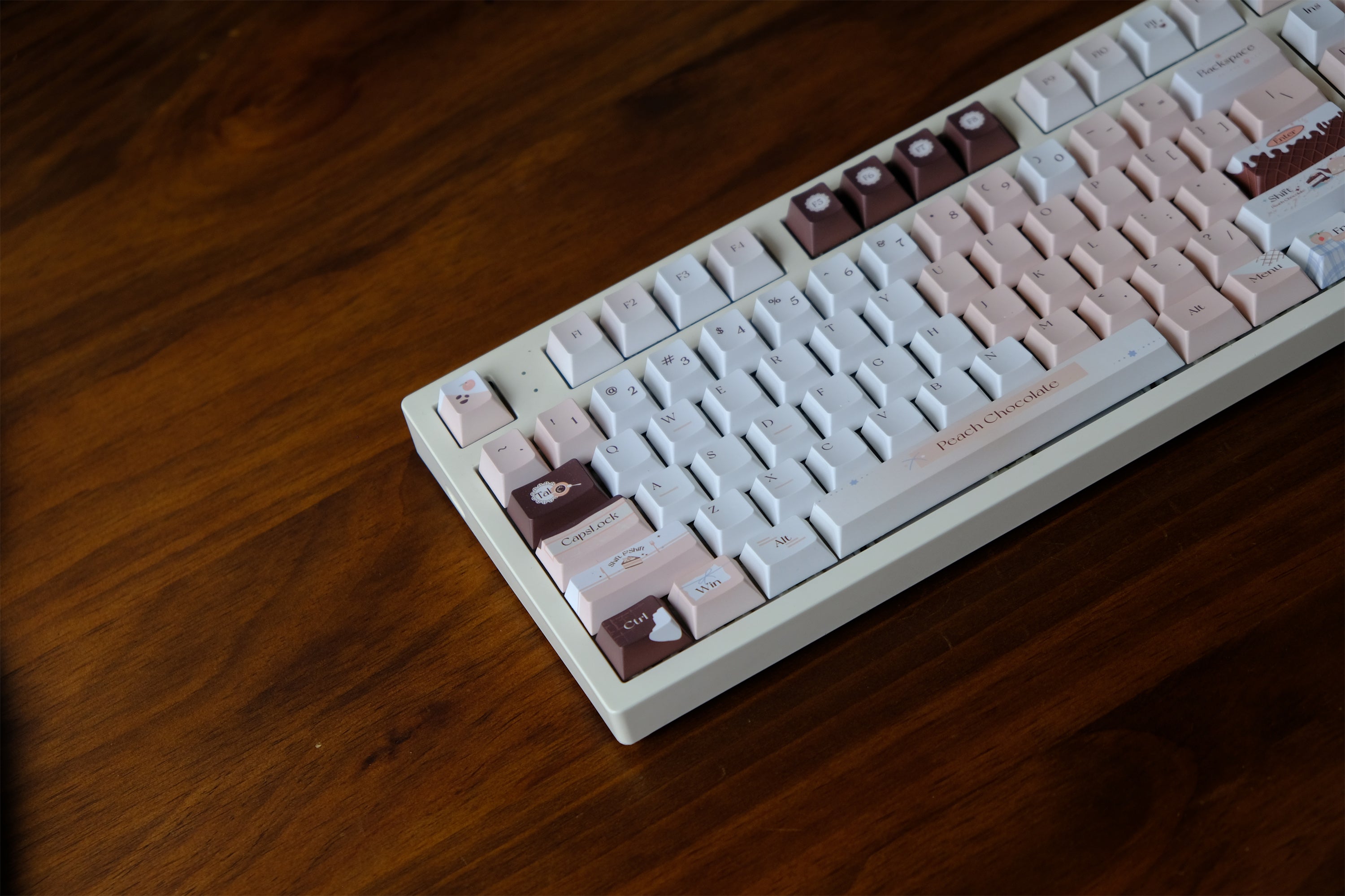 Peach Chocolate Keycaps - Diykeycap