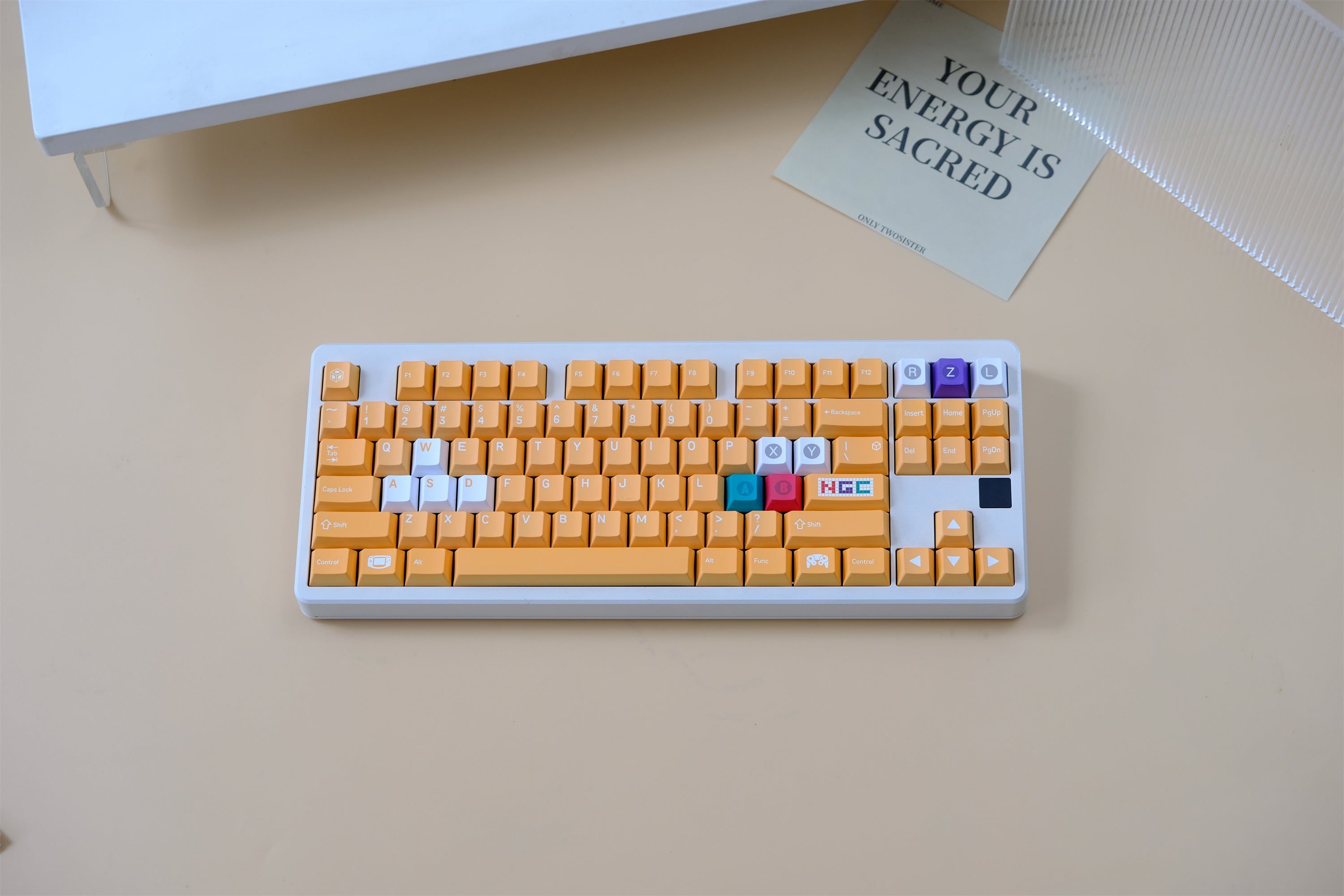 NGC Yellow Retro Gaming Keycaps - Diykeycap