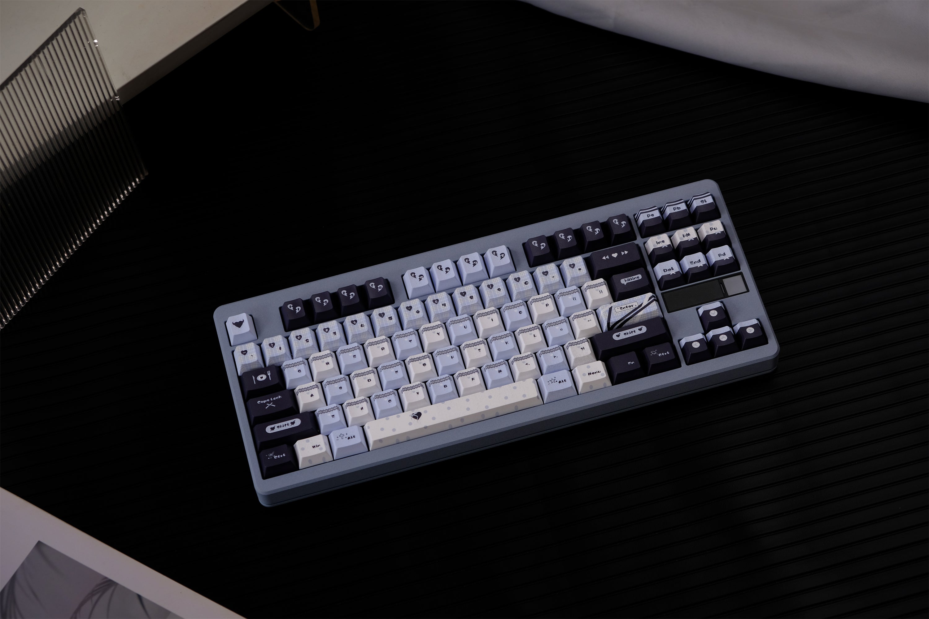 Blue Black Lace Keycaps - Diykeycap