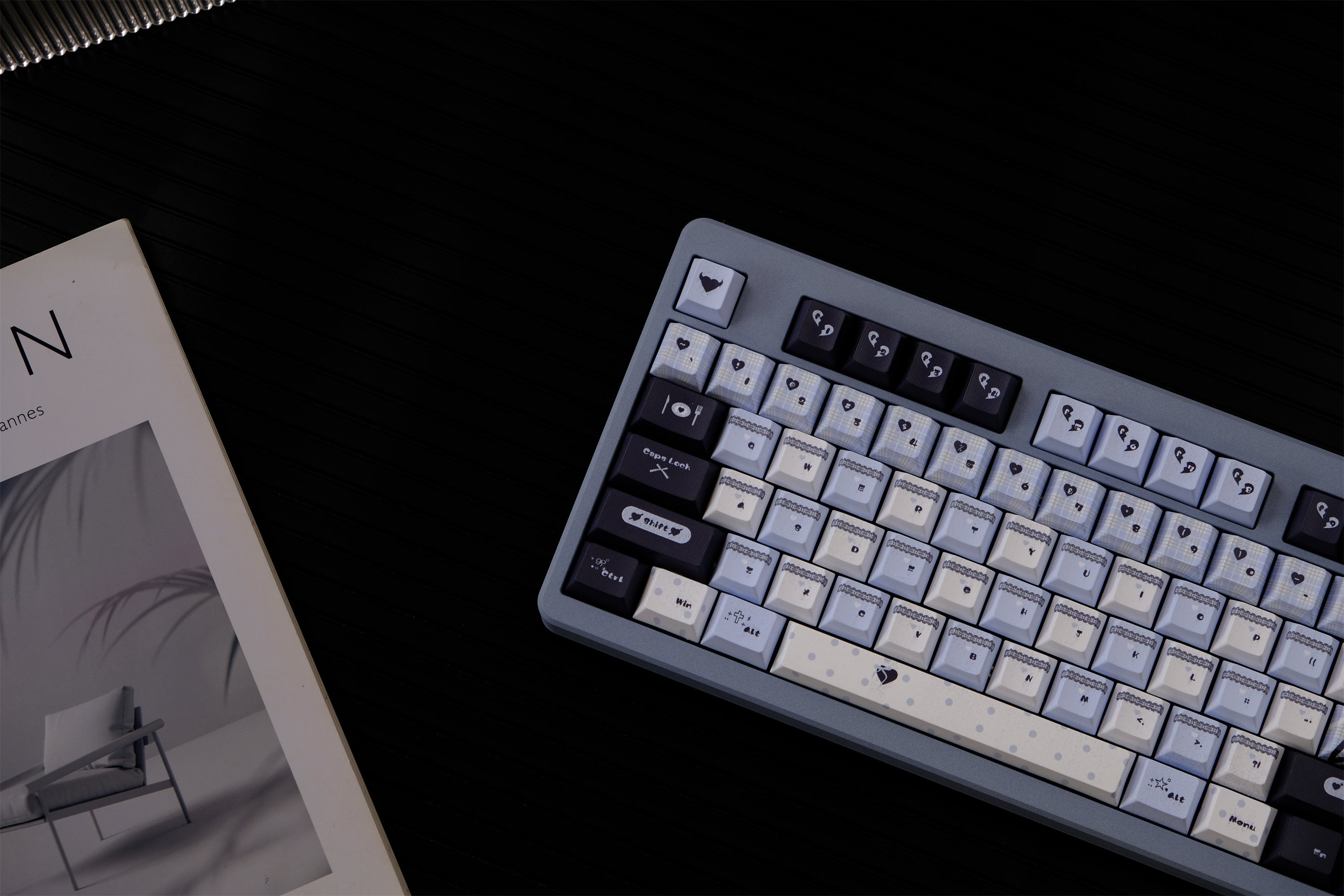Blue Black Lace Keycaps - Diykeycap