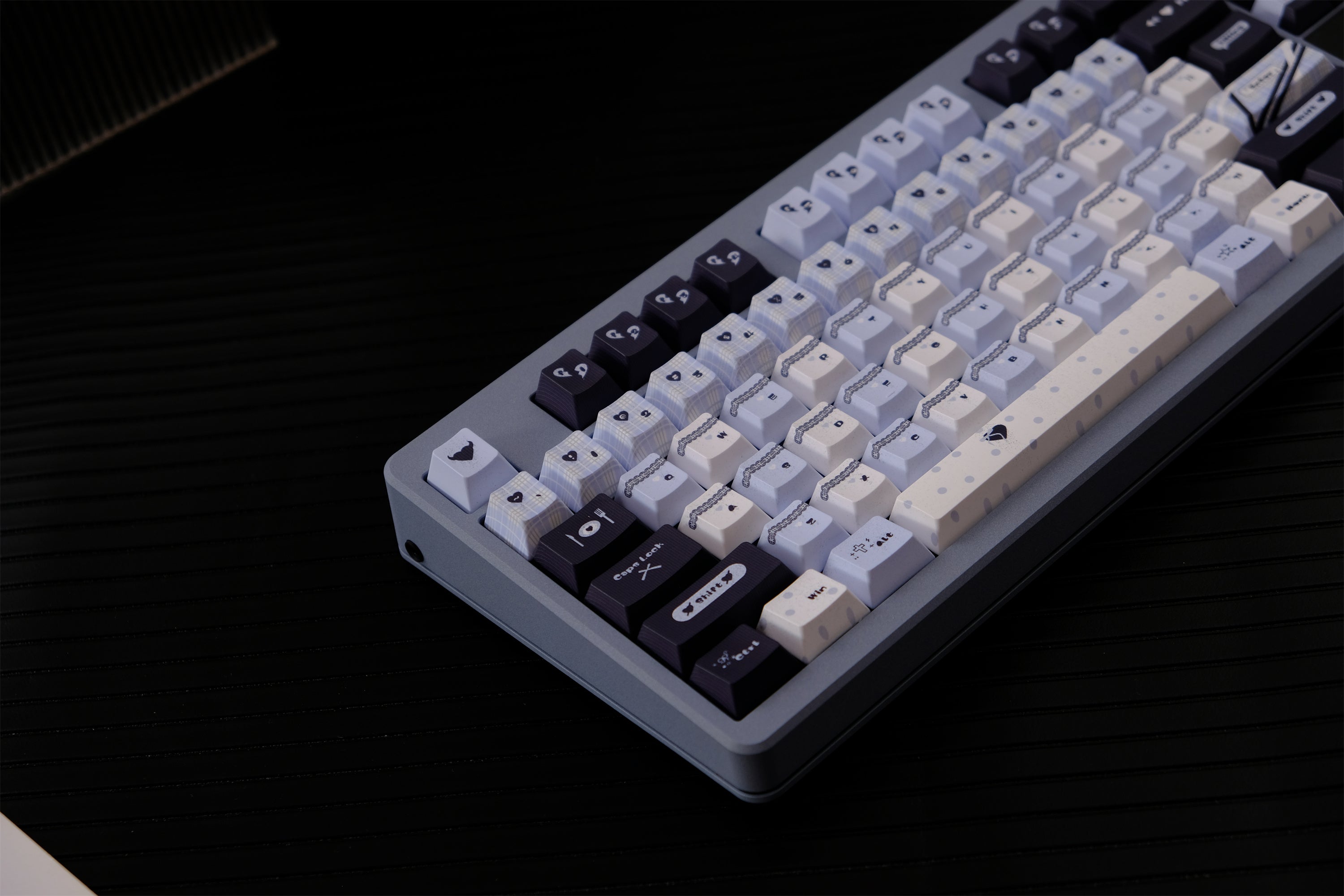 Blue Black Lace Keycaps - Diykeycap