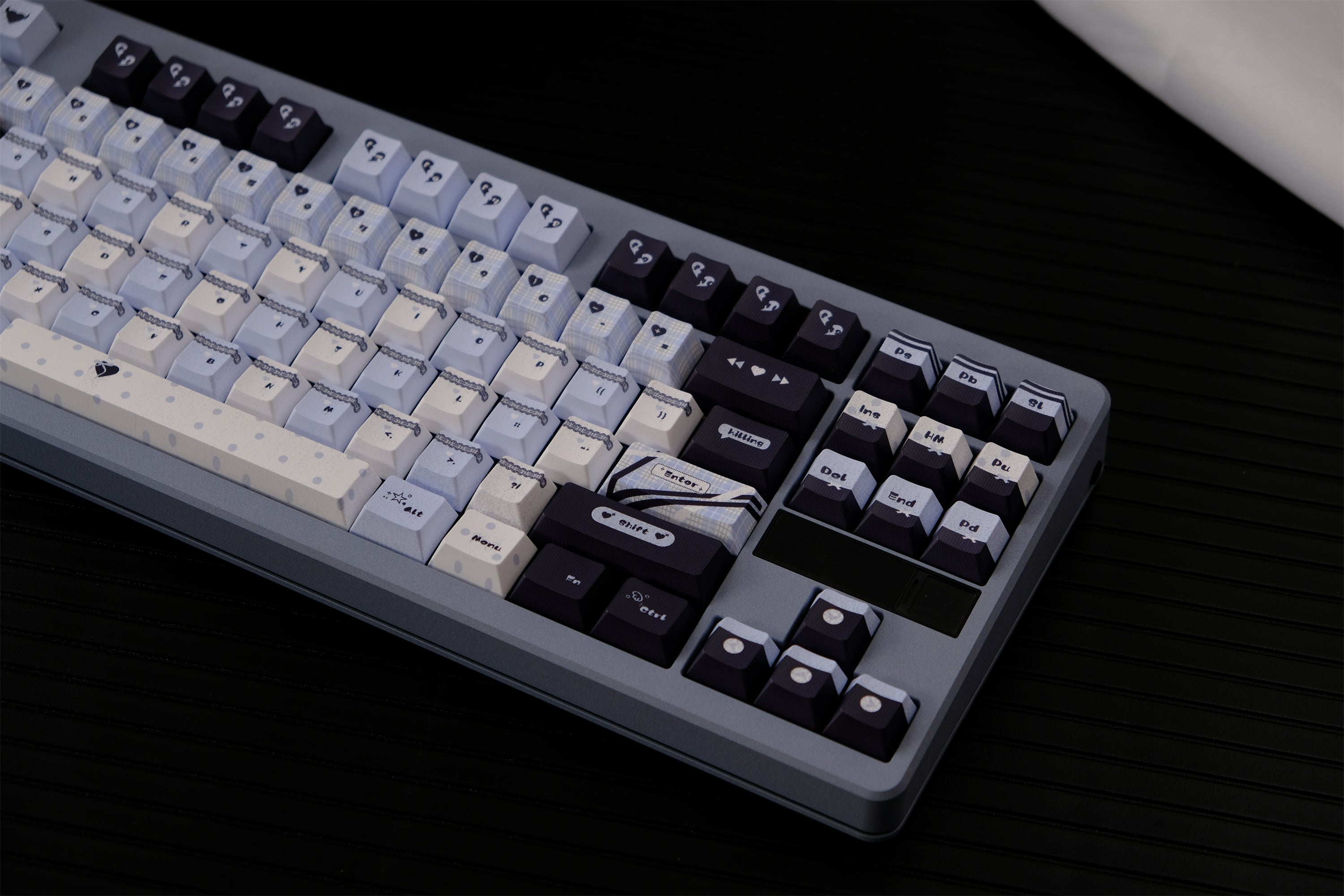 Blue Black Lace Keycaps - Diykeycap