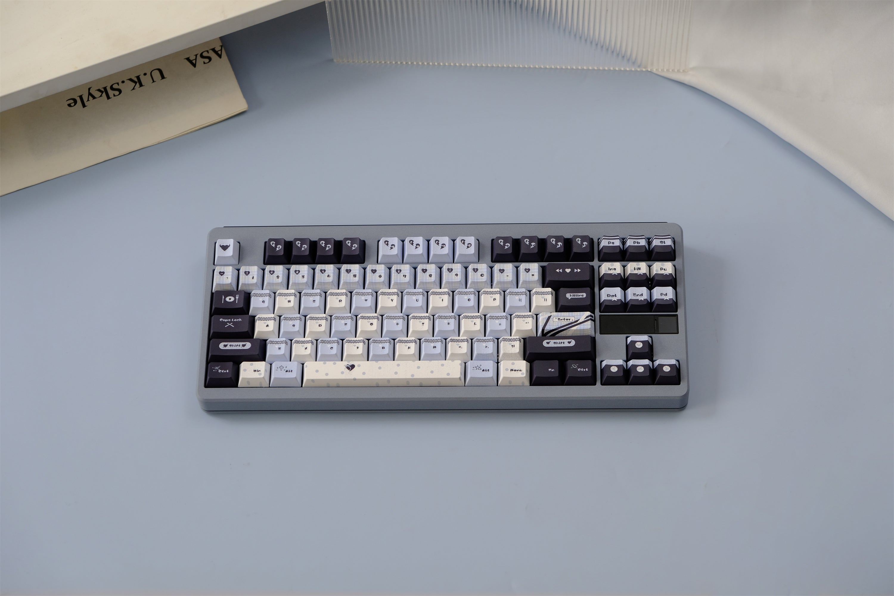 Blue Black Lace Keycaps - Diykeycap