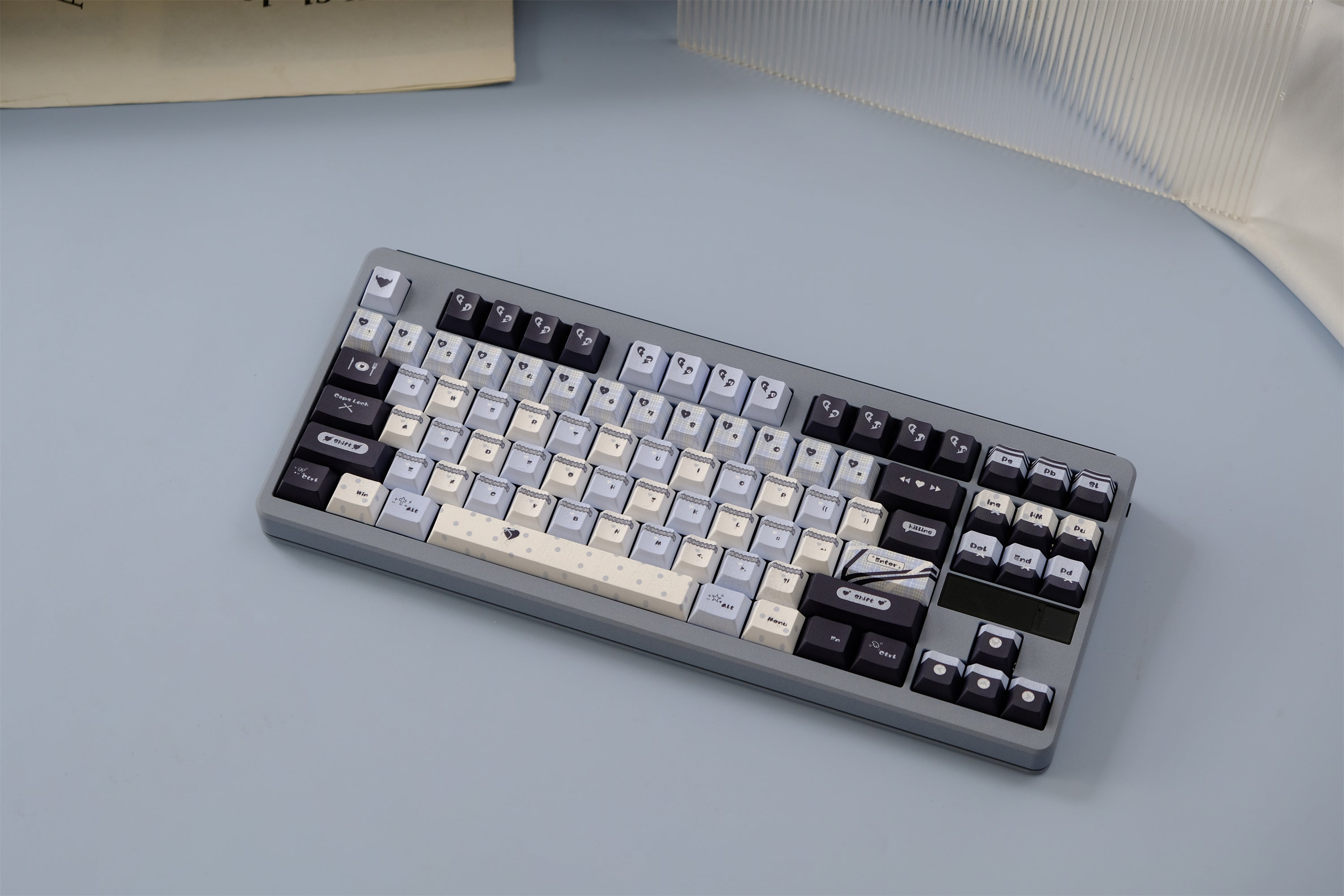 Blue Black Lace Keycaps - Diykeycap