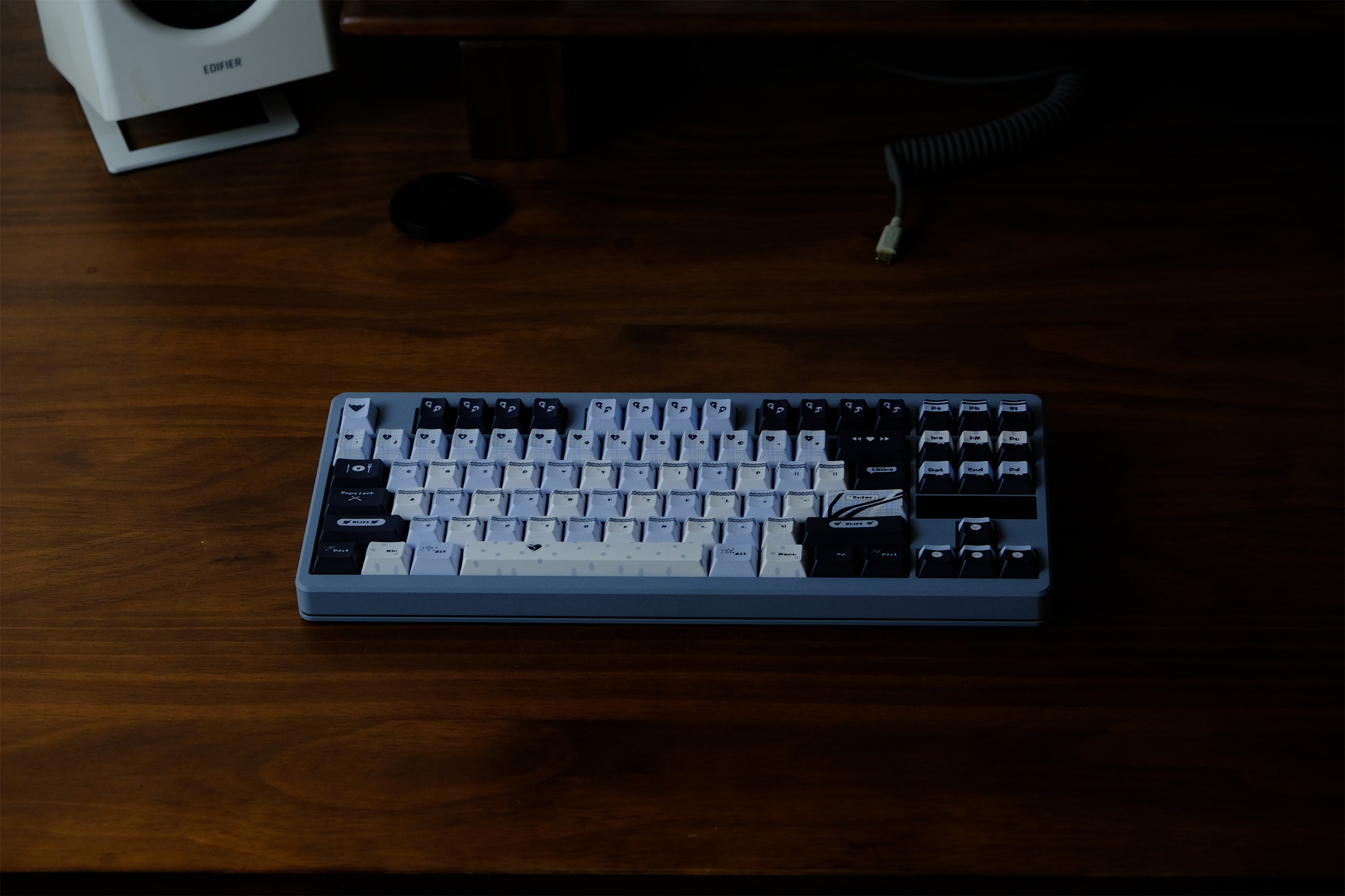 Blue Black Lace Keycaps - Diykeycap