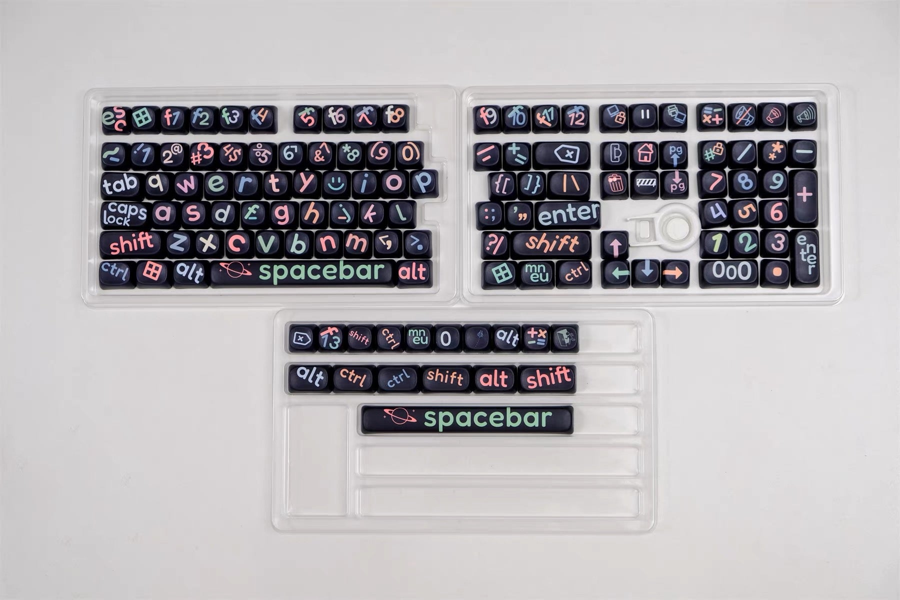 Black Big Legend Keycaps