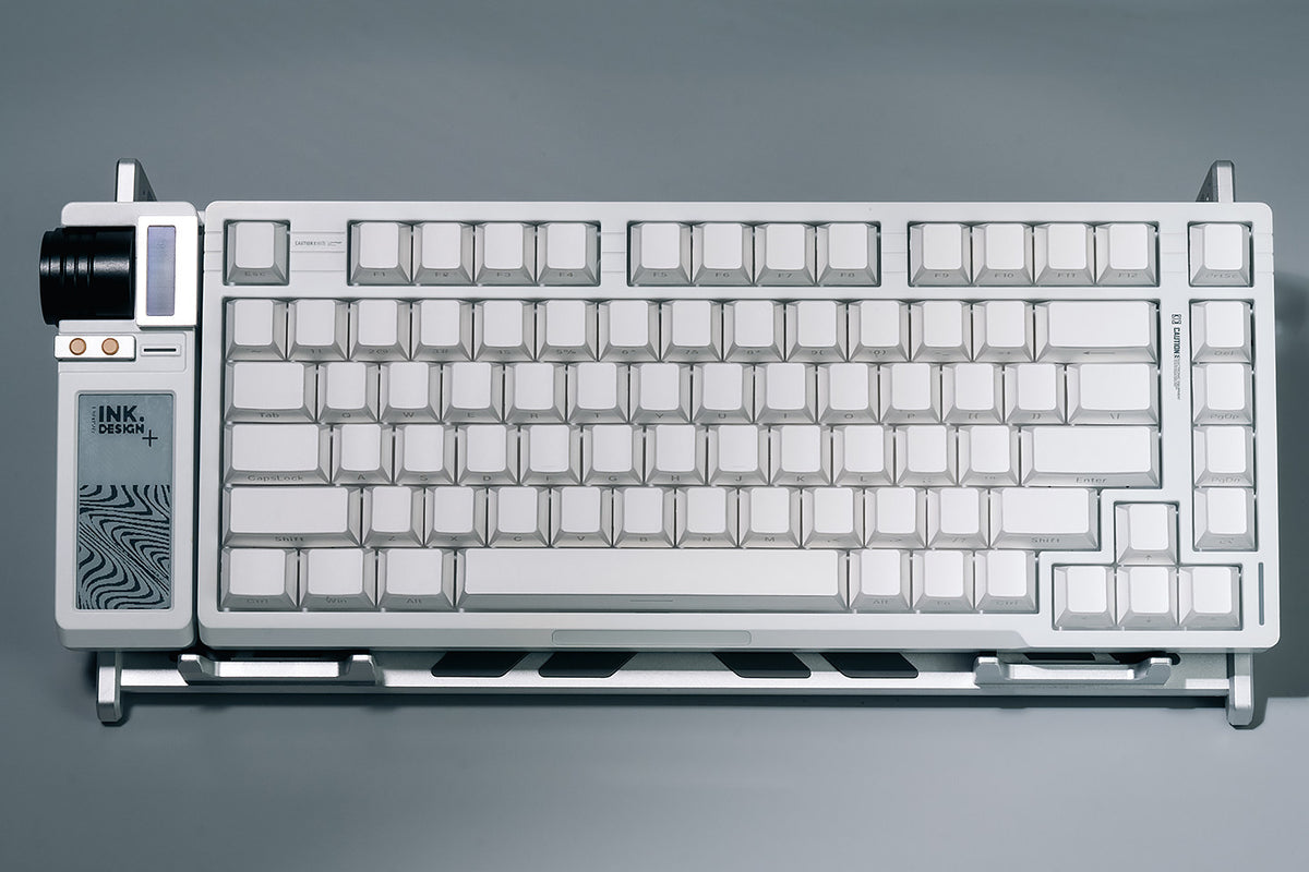 White/Black Reflection keycaps - Diykeycap