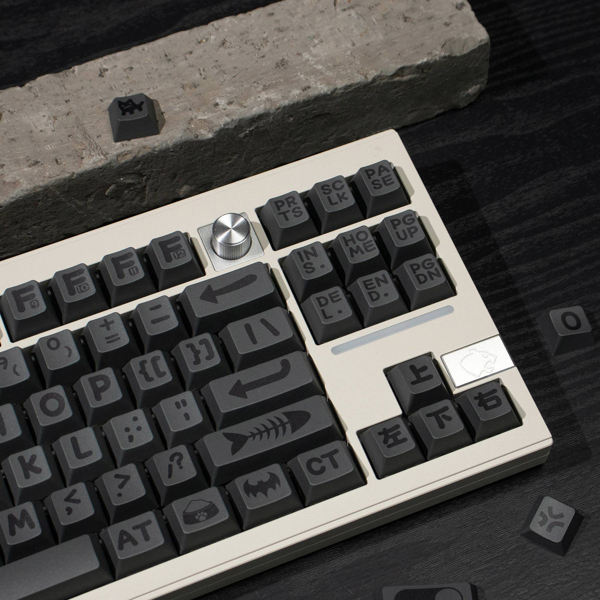 Party Animals Theme Large Font Keycaps - Diykeycap