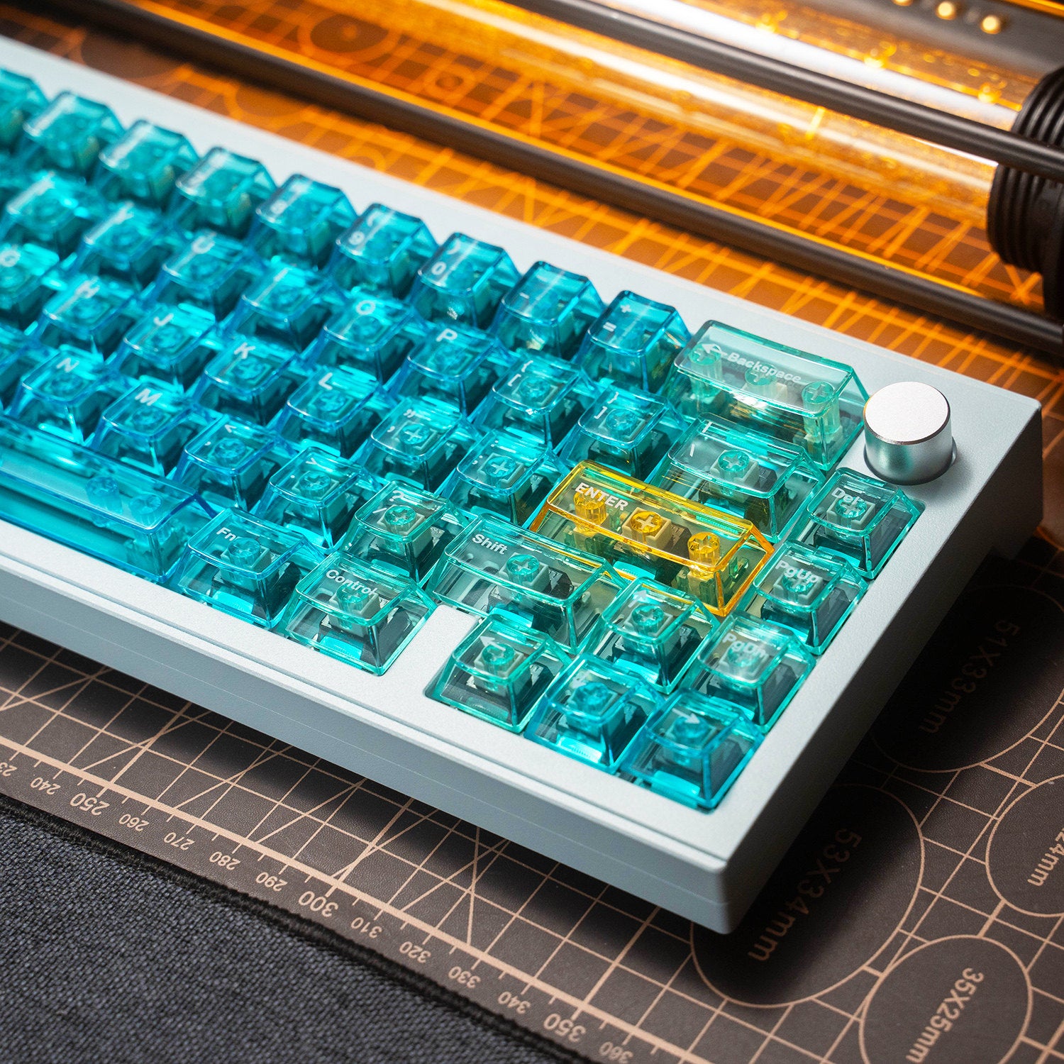 Hawaii Gradient Blue Translucent Complete Set - Diykeycap