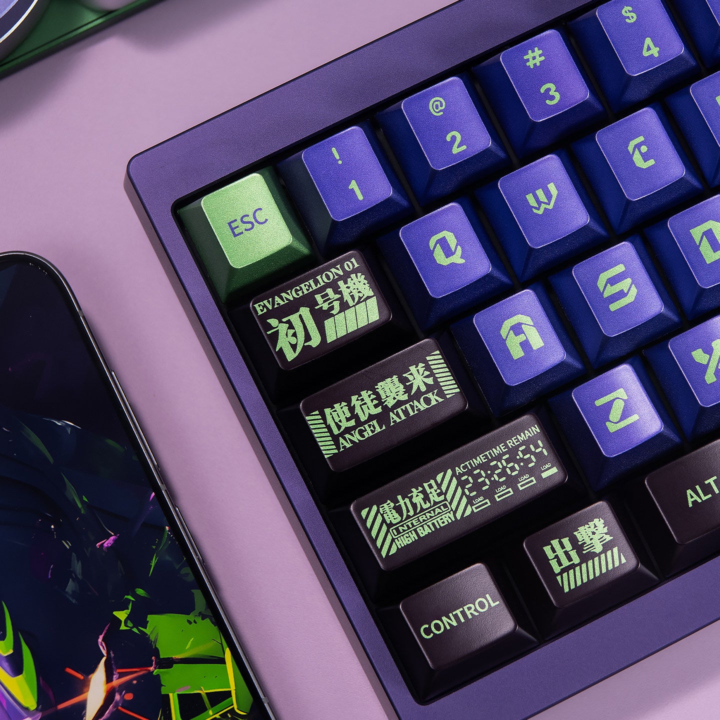 Purple Mecha-01 (Metallic) - Diykeycap